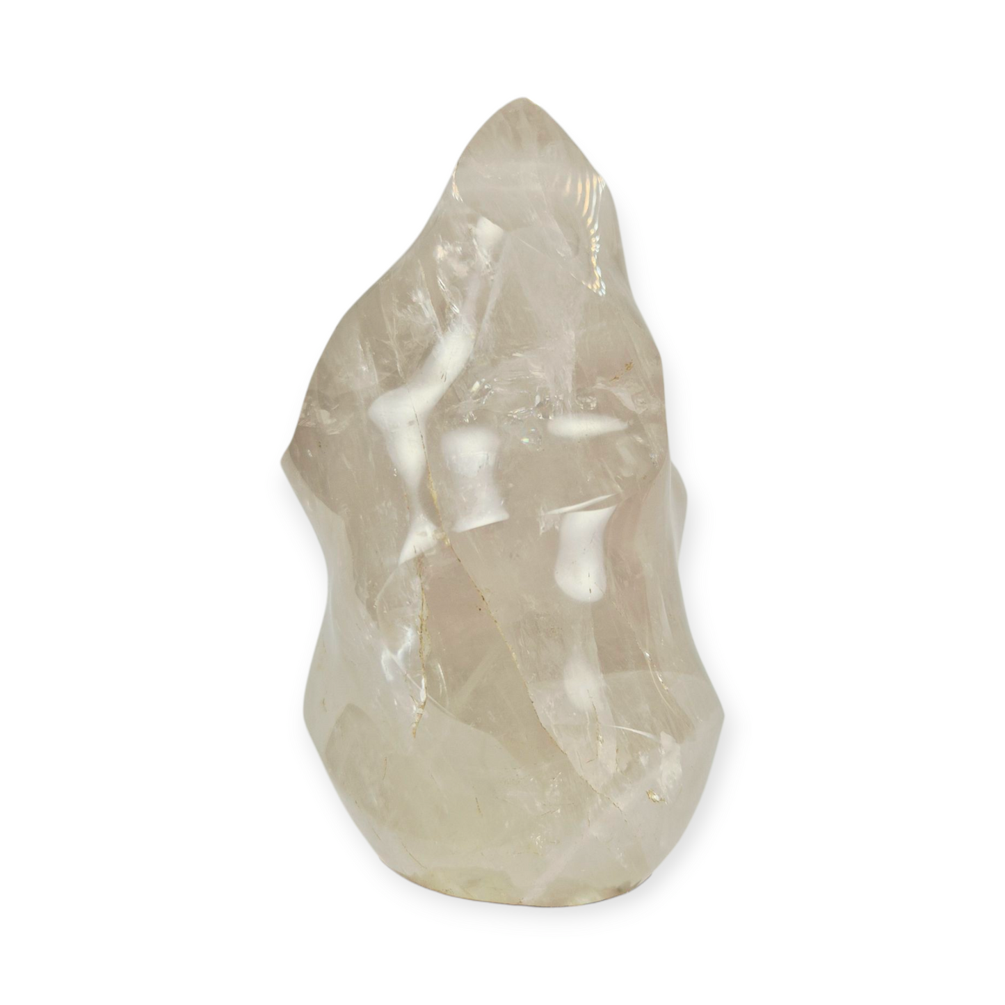Crystals - Clear Quartz Polished Flame