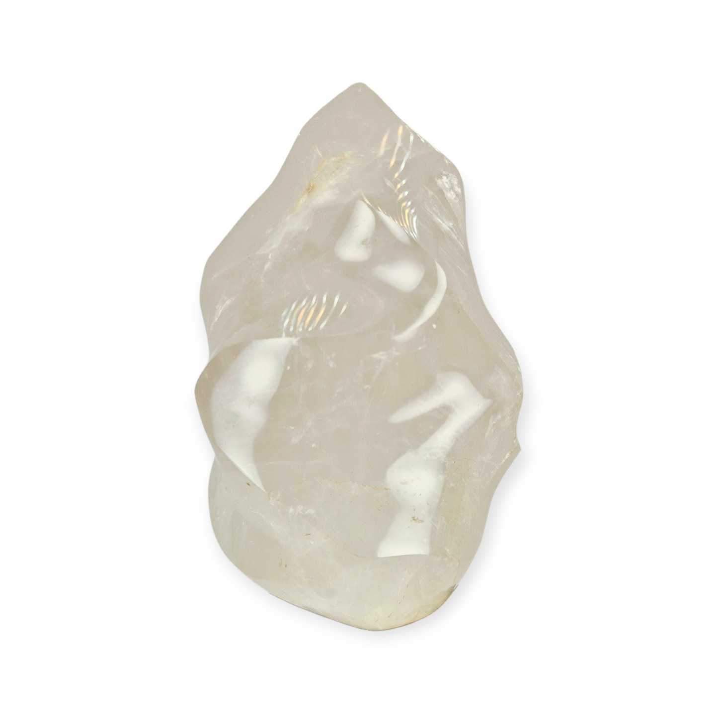 Crystals - Clear Quartz Polished Flame
