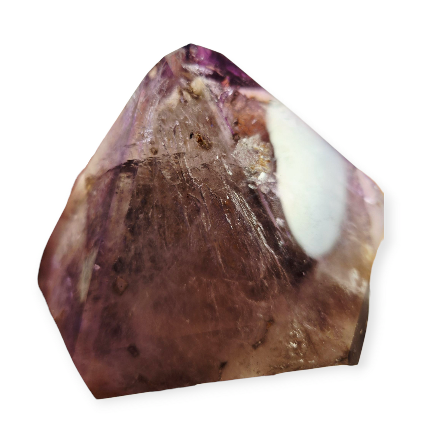 Crystals - Amethyst and Smoky Quartz Polished Point