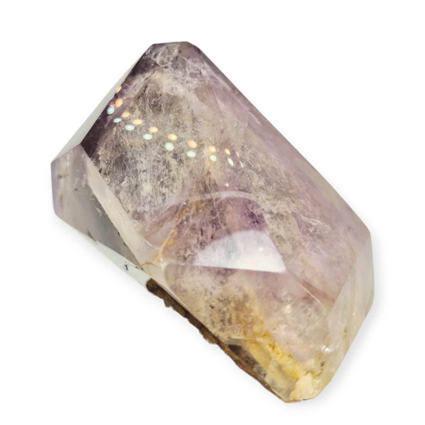 Crystals - Amethyst and Smoky Quartz Polished Point