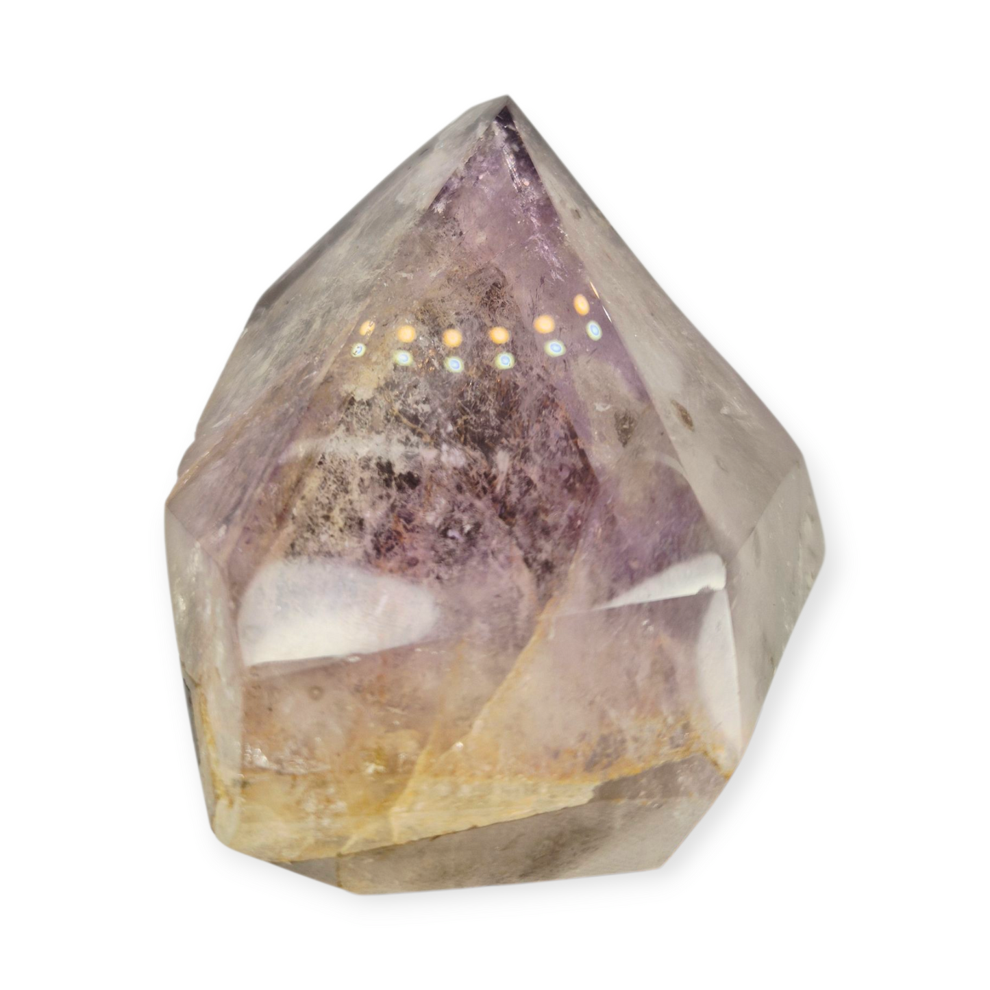 Crystals - Amethyst and Smoky Quartz Polished Point
