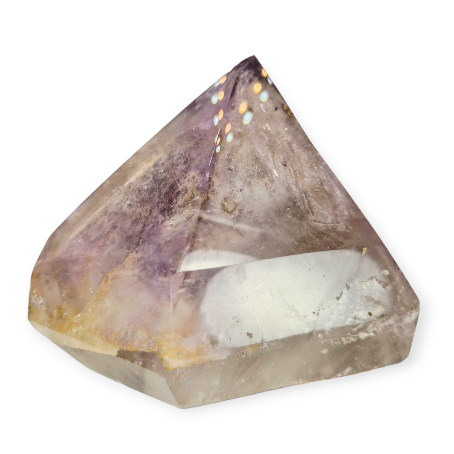 Crystals - Amethyst and Smoky Quartz Polished Point