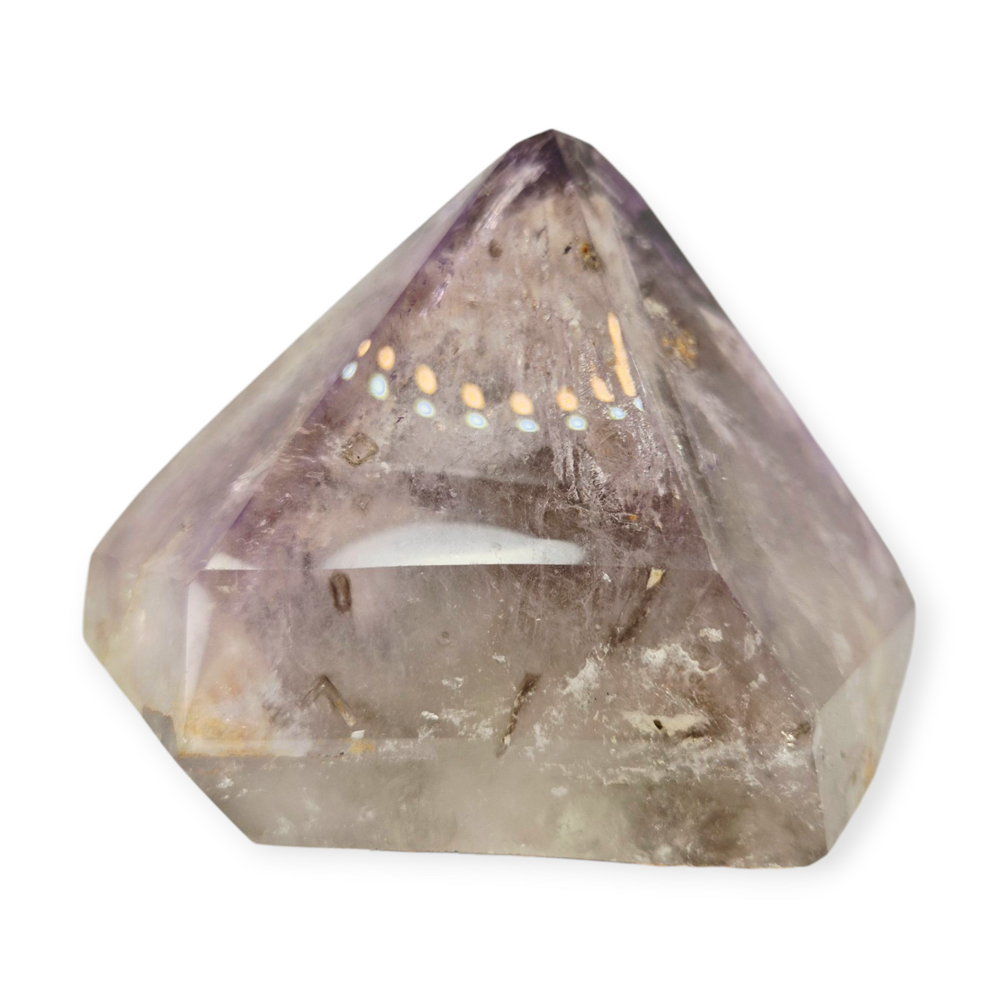 Crystals - Amethyst and Smoky Quartz Polished Point