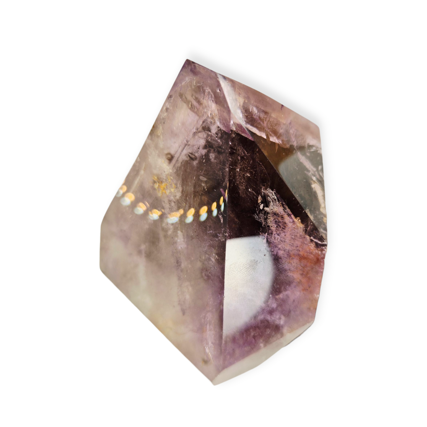 Crystals - Amethyst and Smoky Quartz Polished Point