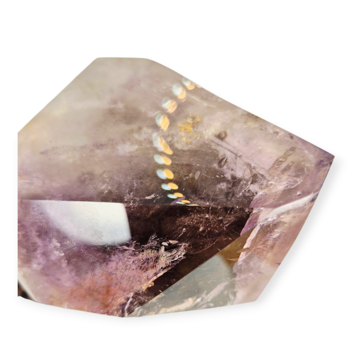 Crystals - Amethyst and Smoky Quartz Polished Point