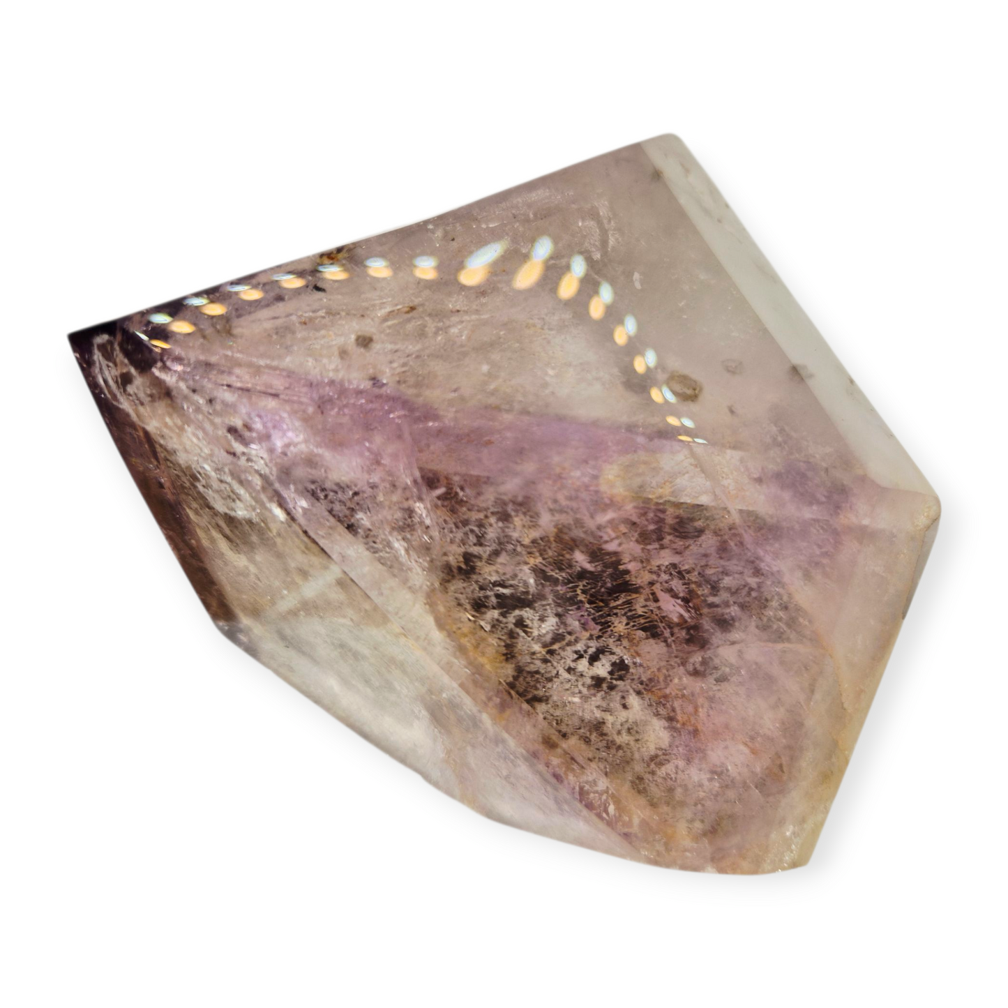 Crystals - Amethyst and Smoky Quartz Polished Point