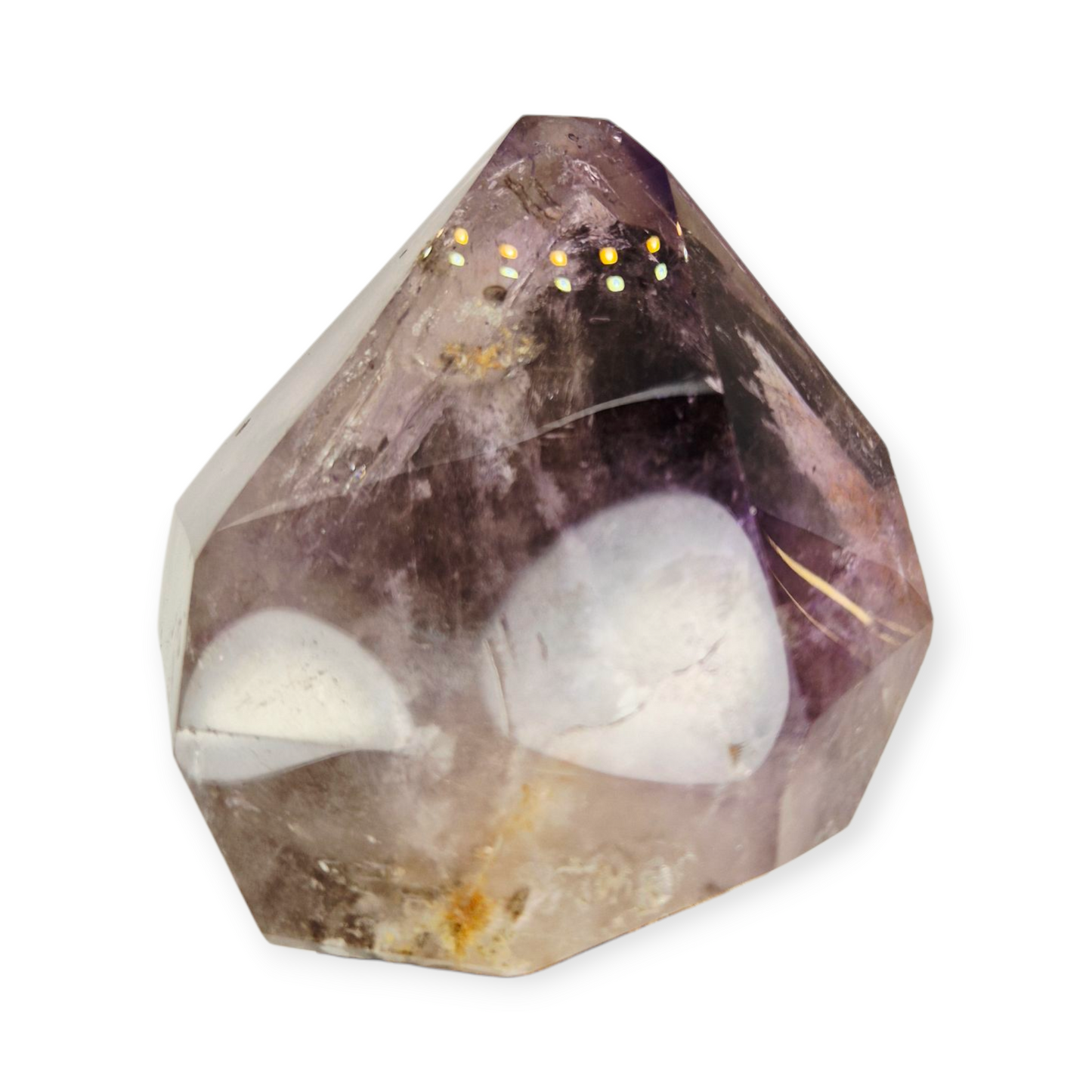 Crystals - Amethyst and Smoky Quartz Polished Point