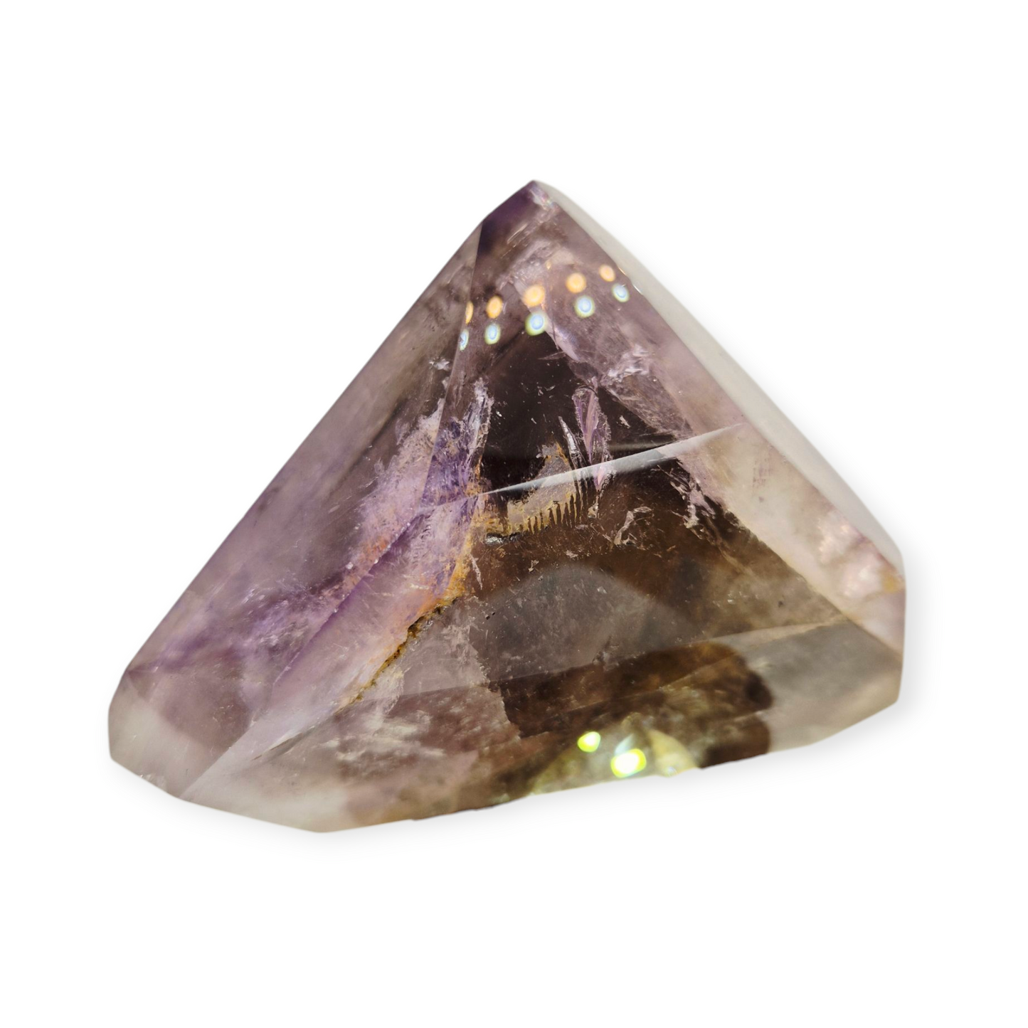 Crystals - Amethyst and Smoky Quartz Polished Point