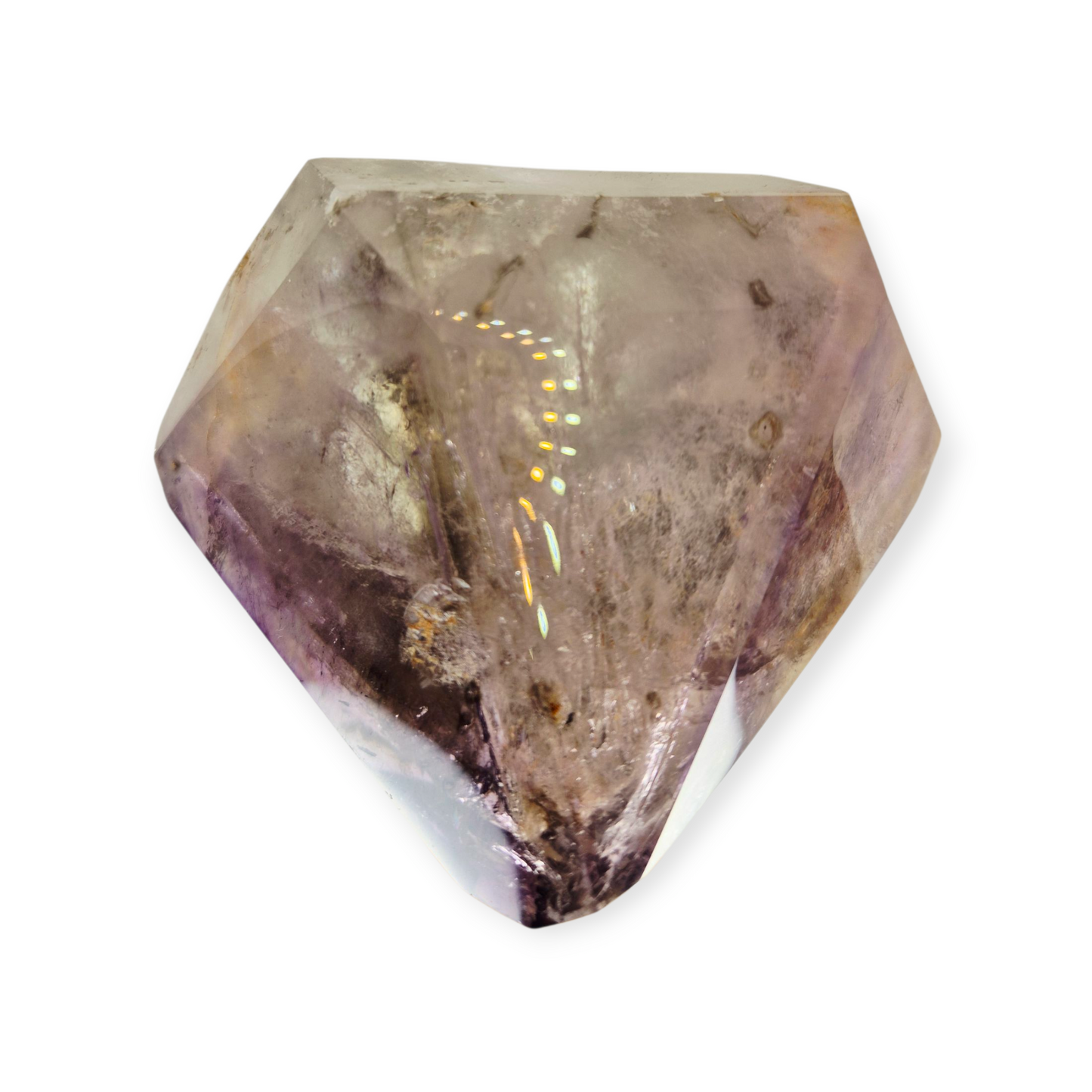 Crystals - Amethyst and Smoky Quartz Polished Point