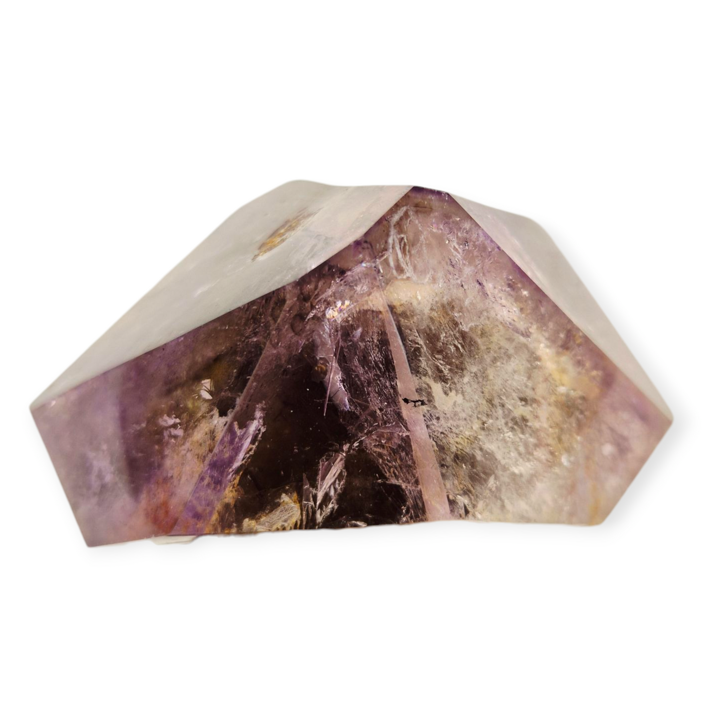 Crystals - Amethyst and Smoky Quartz Polished Point