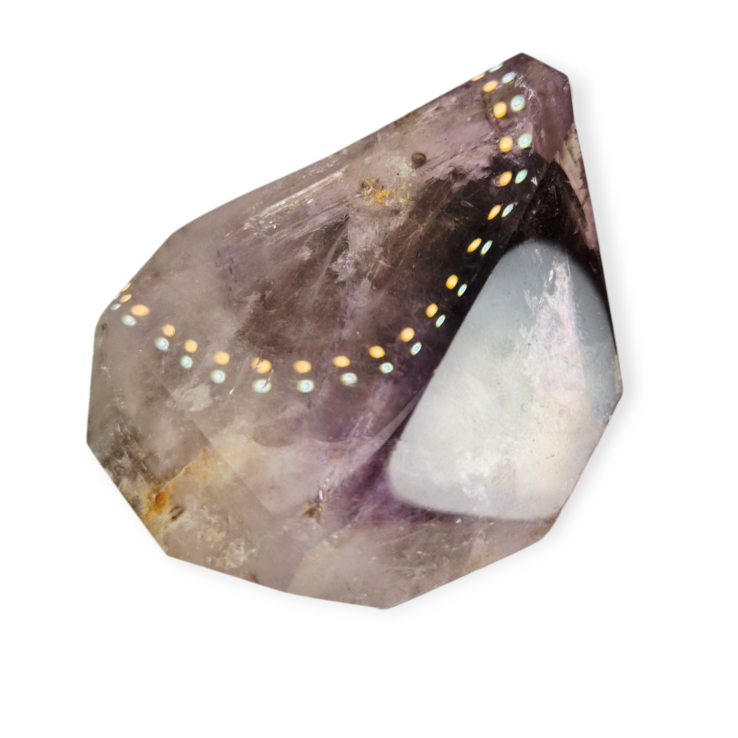 Crystals - Amethyst and Smoky Quartz Polished Point