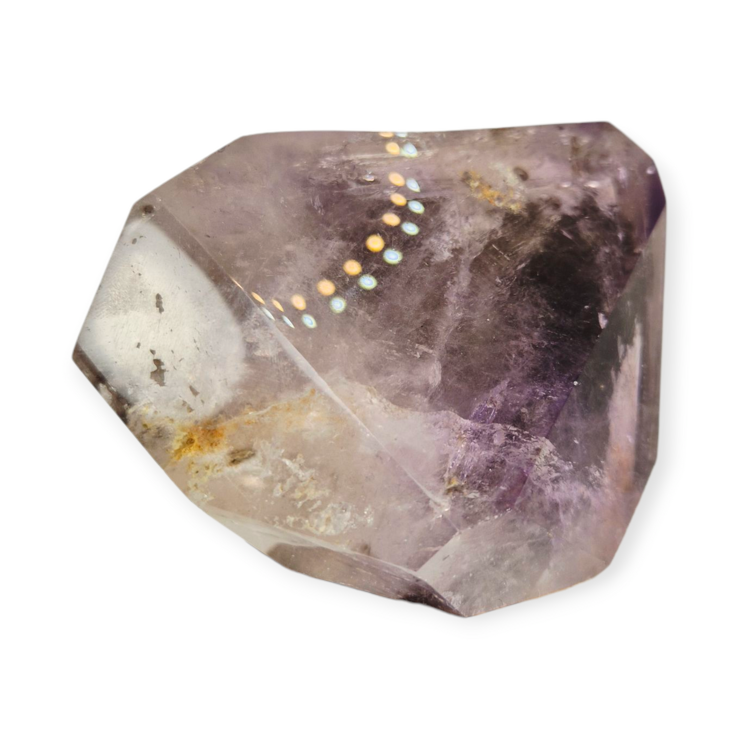 Crystals - Amethyst and Smoky Quartz Polished Point