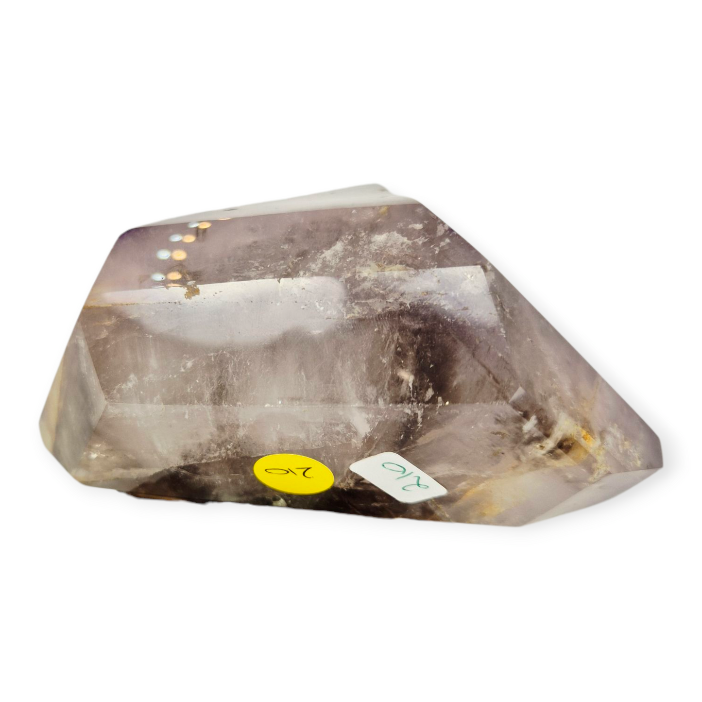 Crystals - Amethyst and Smoky Quartz Polished Point