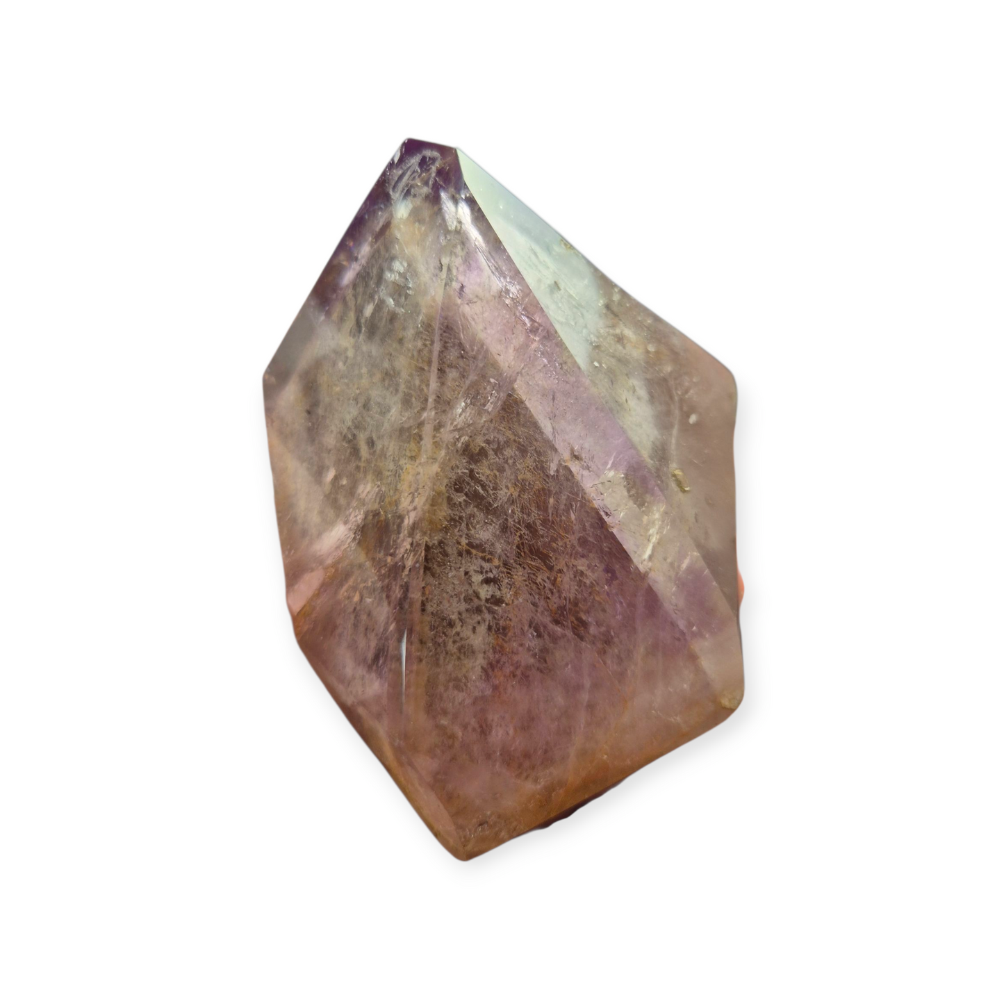 Crystals - Amethyst and Smoky Quartz Polished Point