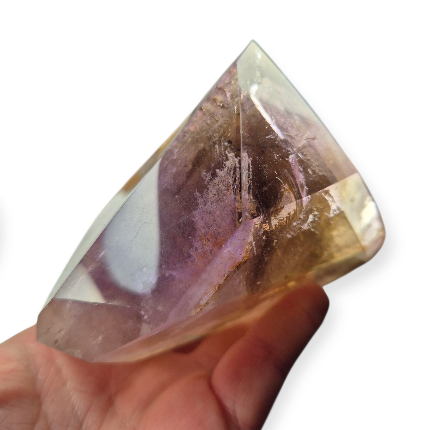 Crystals - Amethyst and Smoky Quartz Polished Point