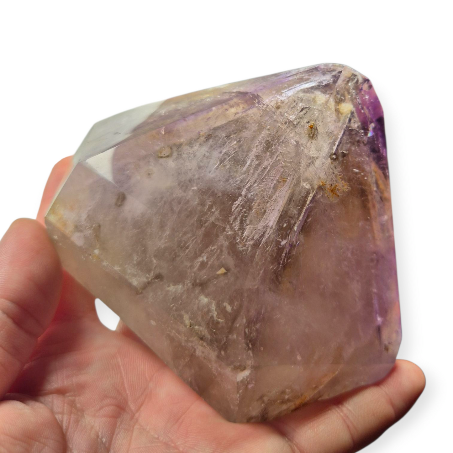 Crystals - Amethyst and Smoky Quartz Polished Point