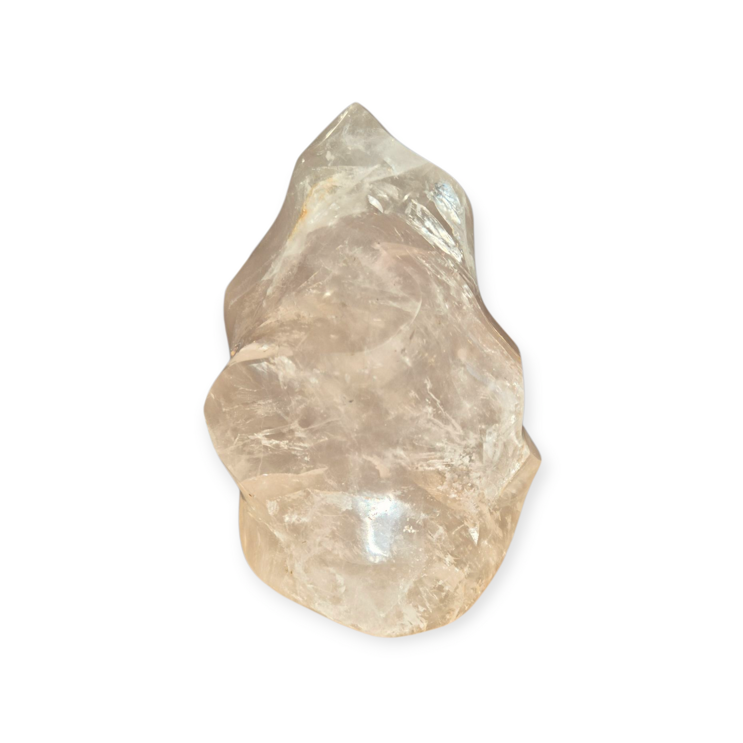 Crystals - Clear Quartz Polished Flame