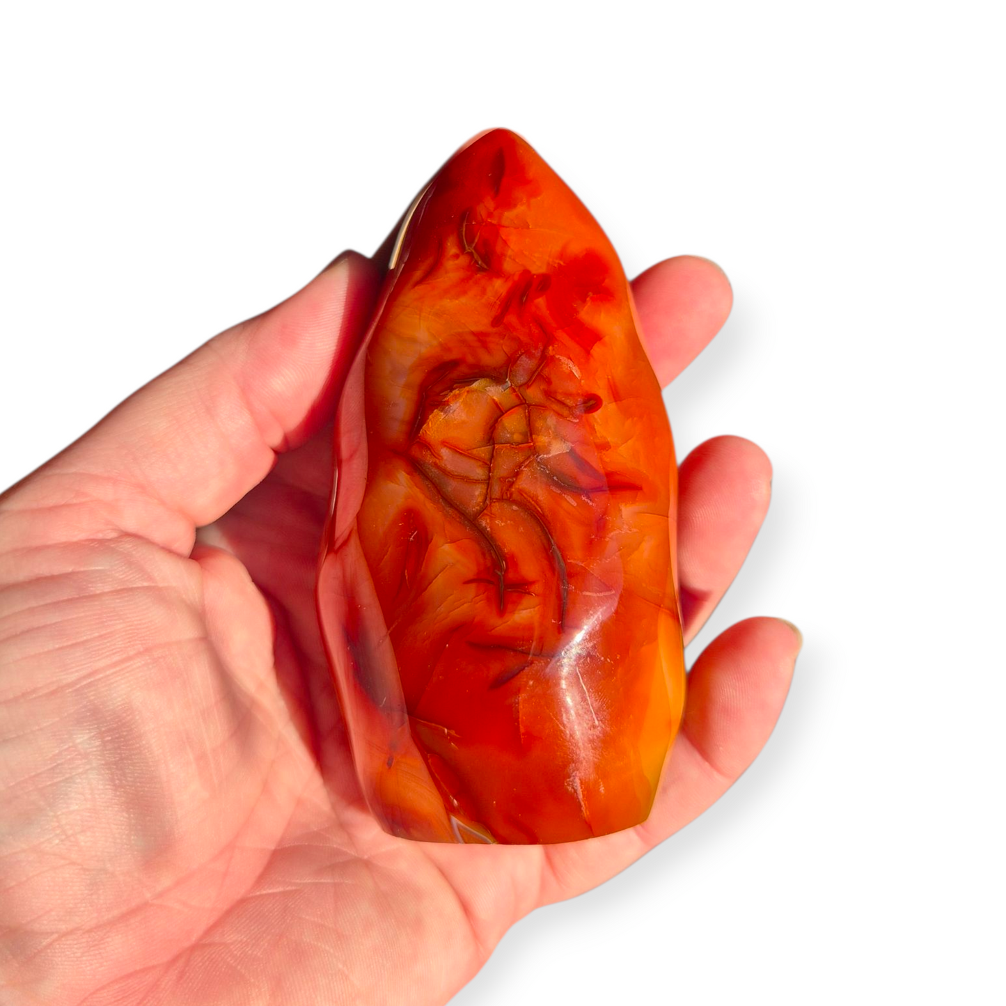 Crystals - Carnelian Polished Flame