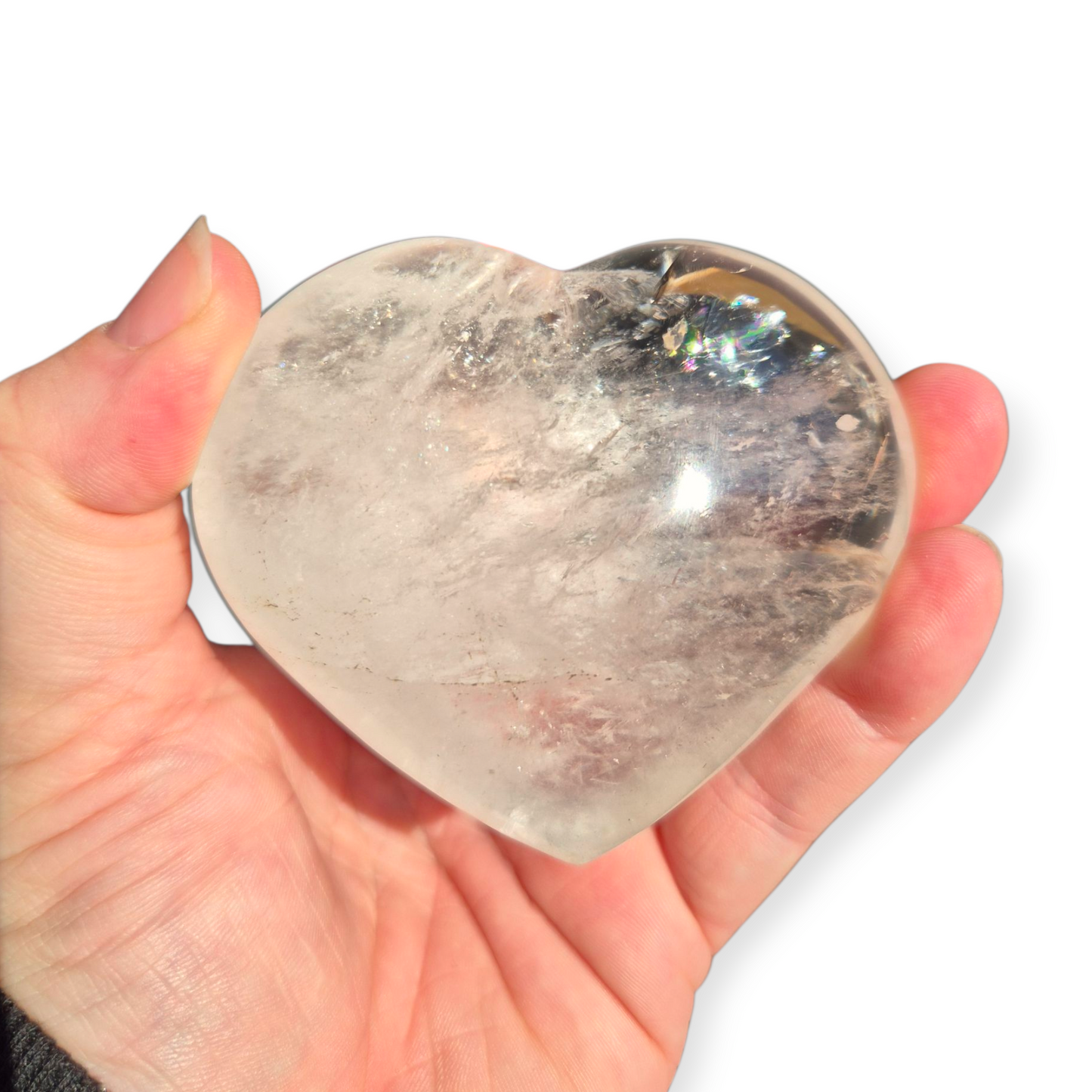 Crystals - Clear Quartz Polished Heart