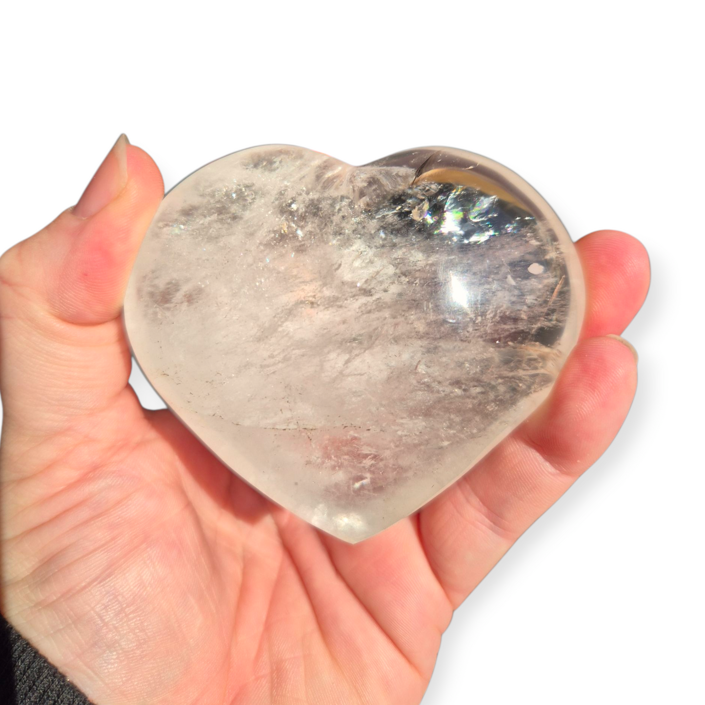 Crystals - Clear Quartz Polished Heart