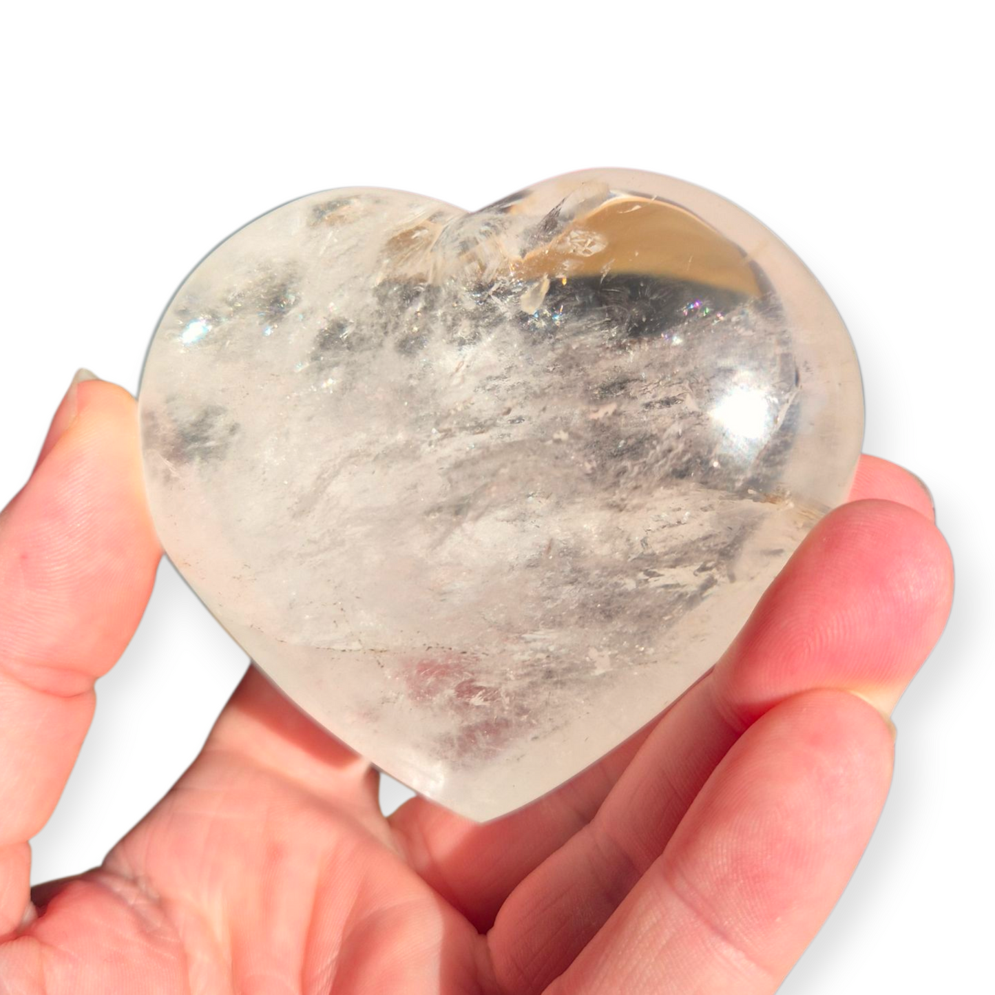 Crystals - Clear Quartz Polished Heart