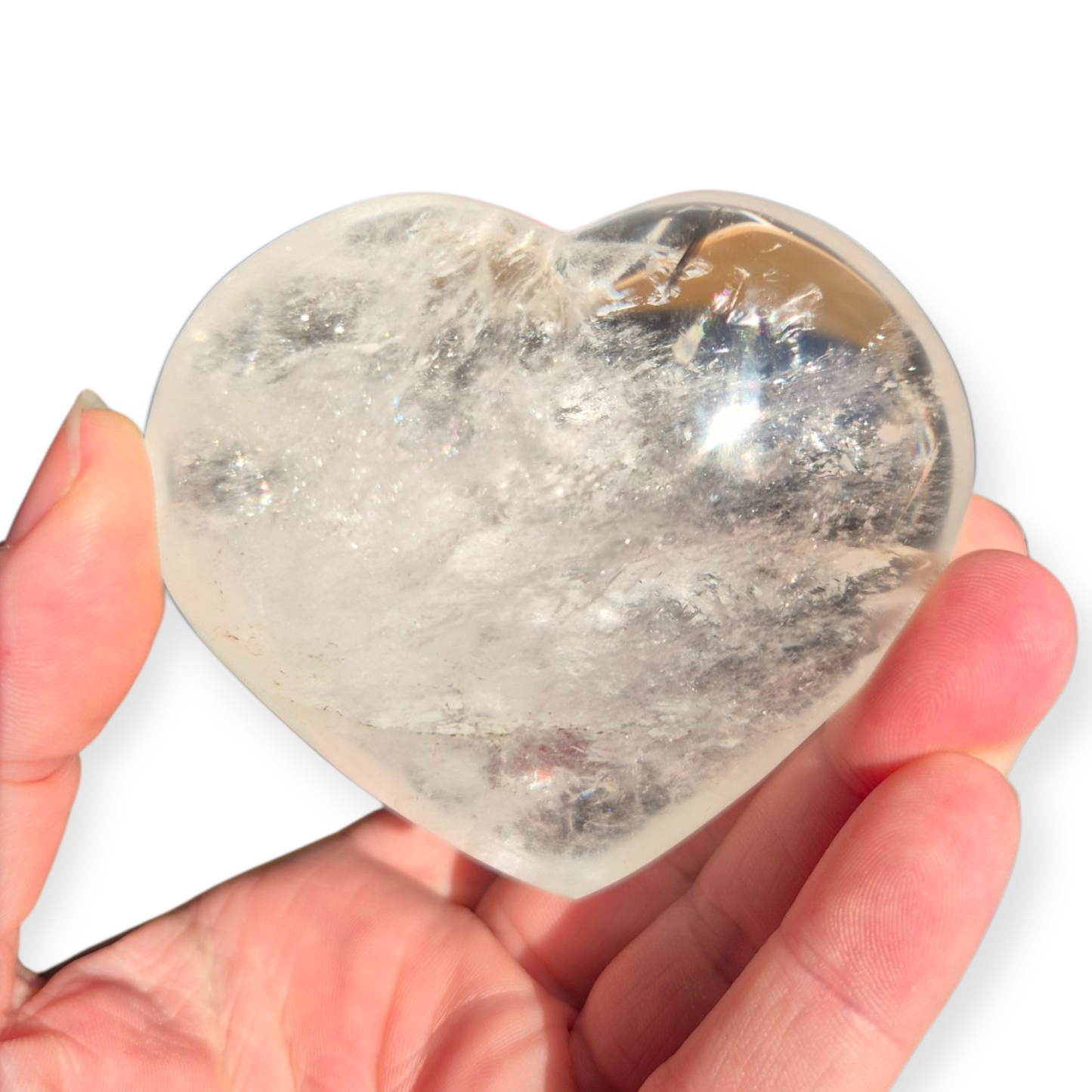 Crystals - Clear Quartz Polished Heart