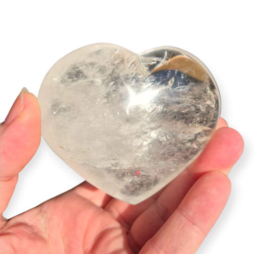 Crystals - Clear Quartz Polished Heart