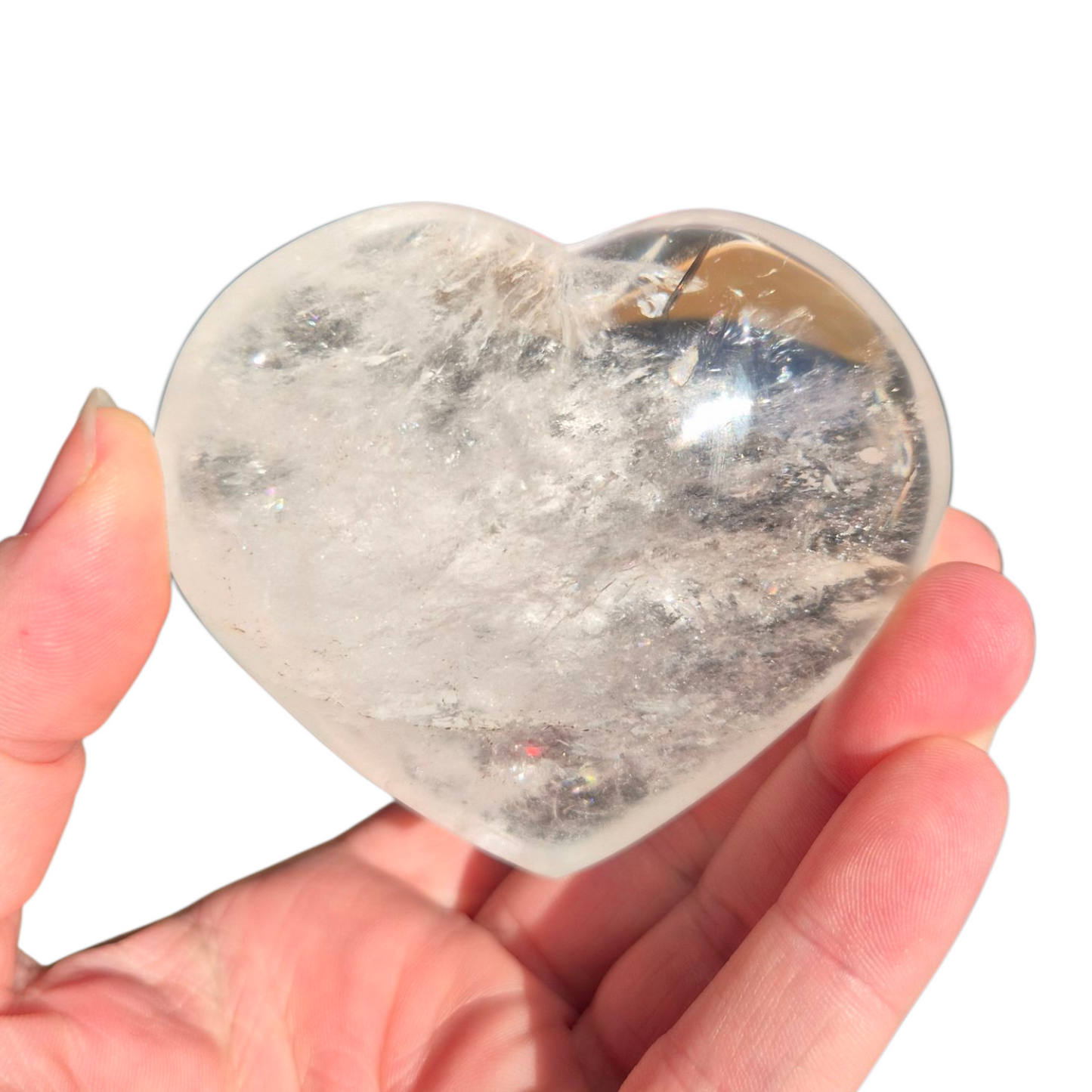 Crystals - Clear Quartz Polished Heart