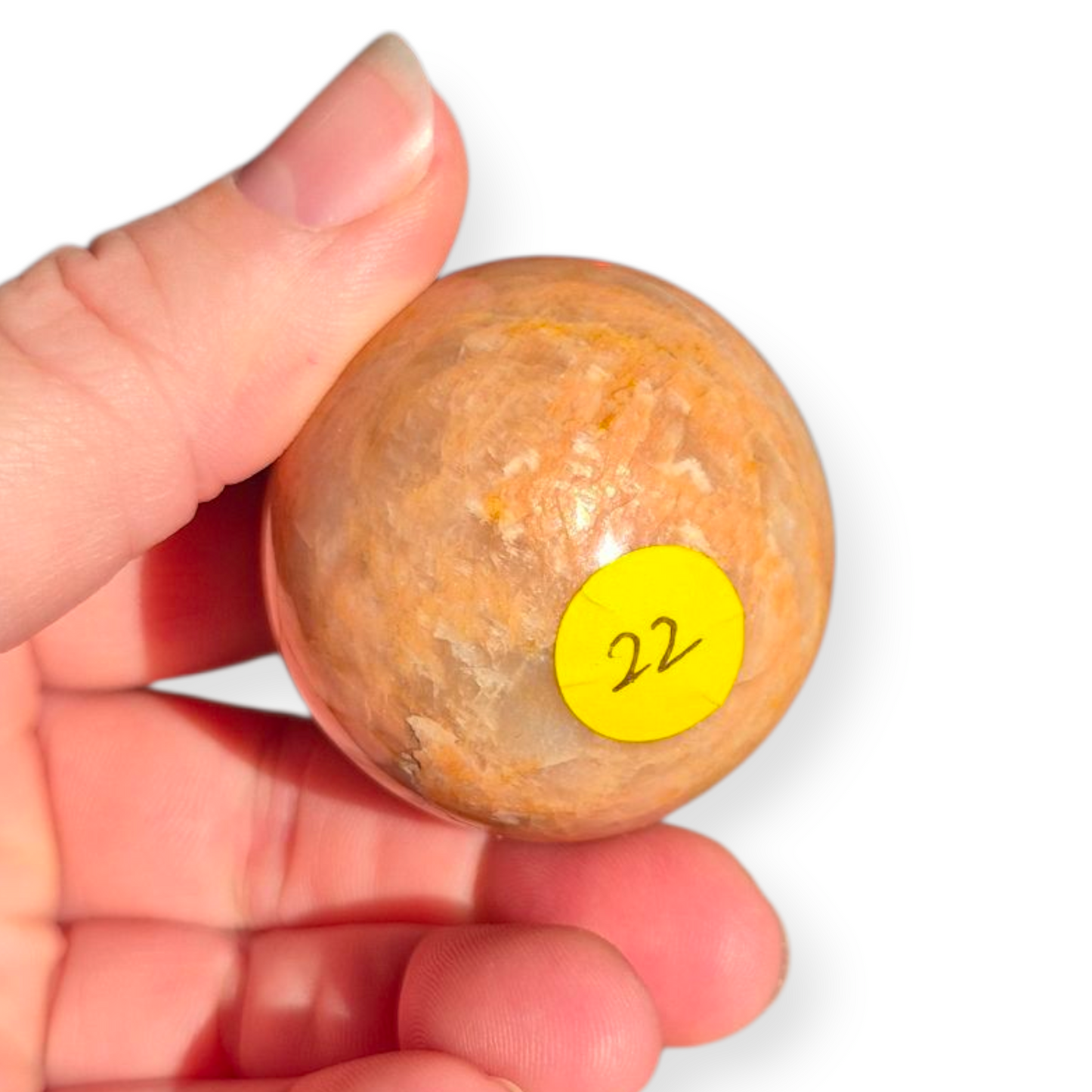 Crystals - Peach Moonstone Polished Egg