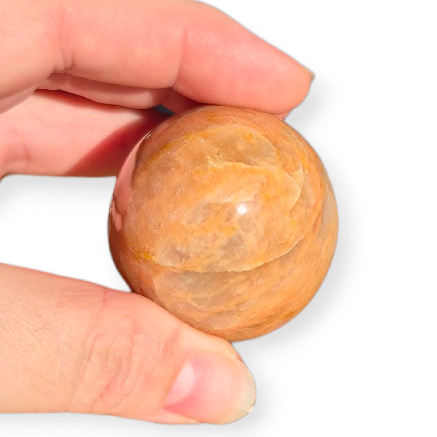 Crystals - Peach Moonstone Polished Egg