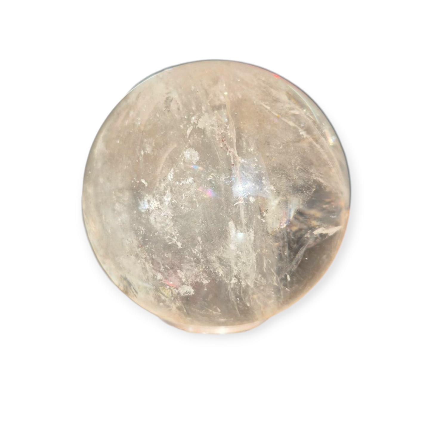 Crystals - Clear Quartz Sphere (High Grade with Hematoid Inclusion)