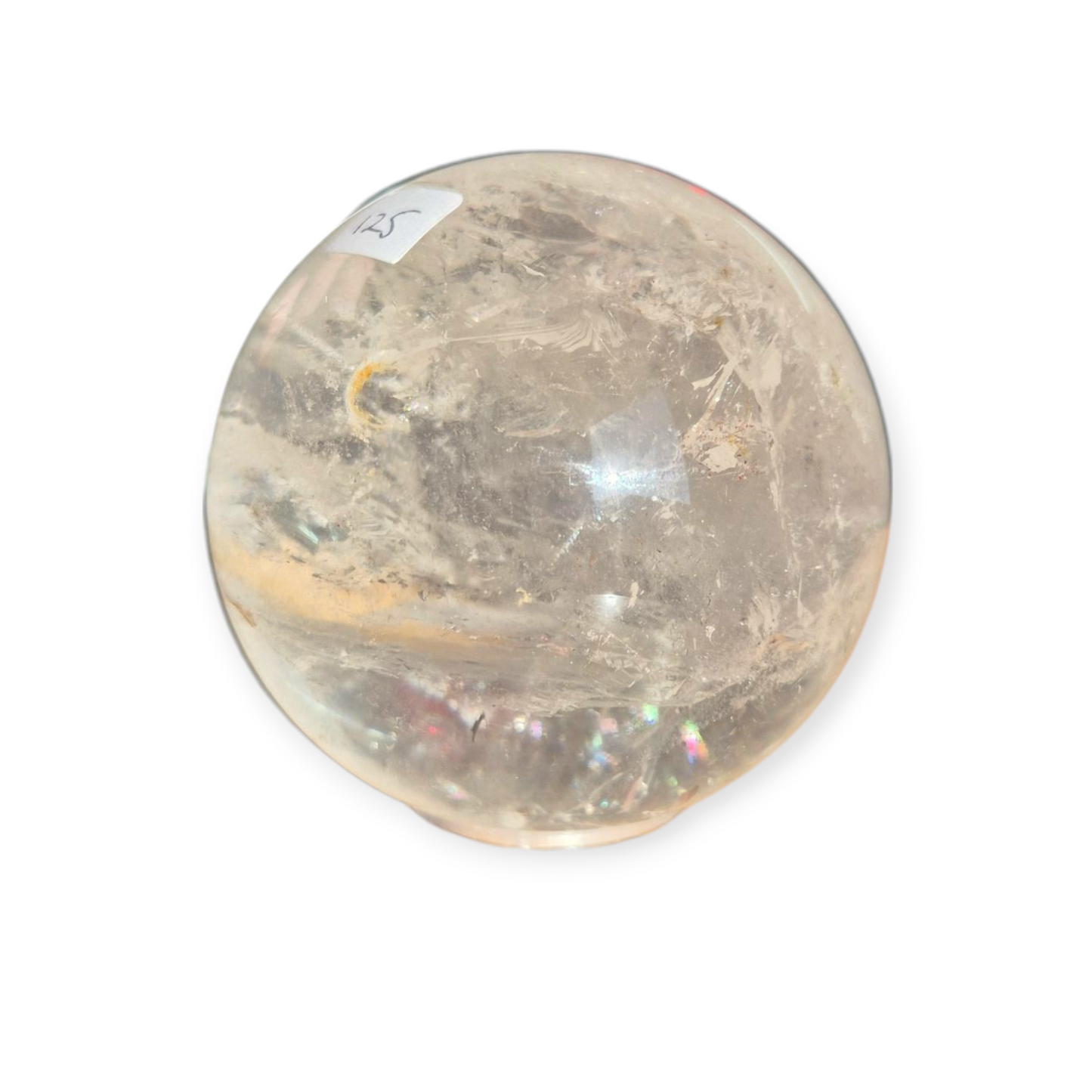 Crystals - Clear Quartz Sphere (High Grade with Hematoid Inclusion)