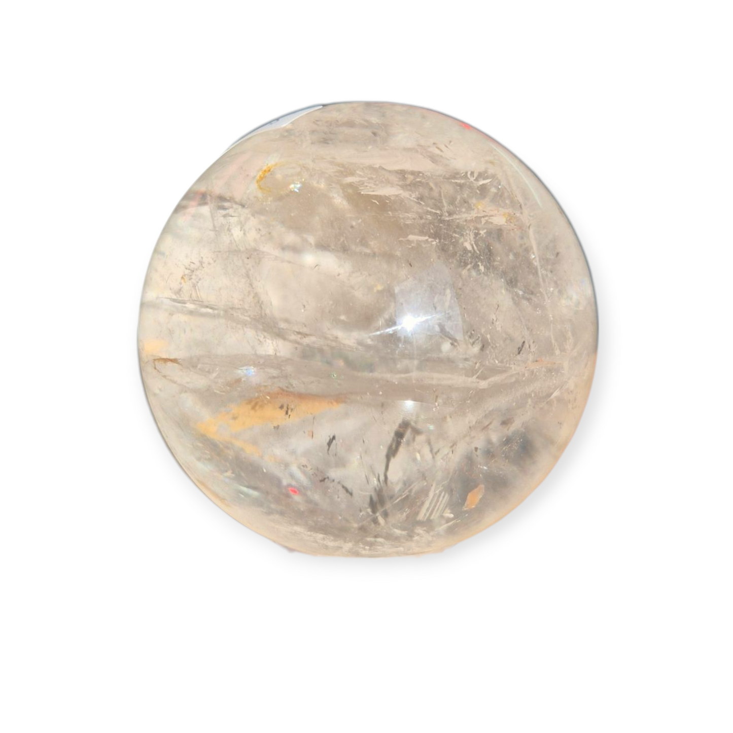 Crystals - Clear Quartz Sphere (High Grade with Hematoid Inclusion)