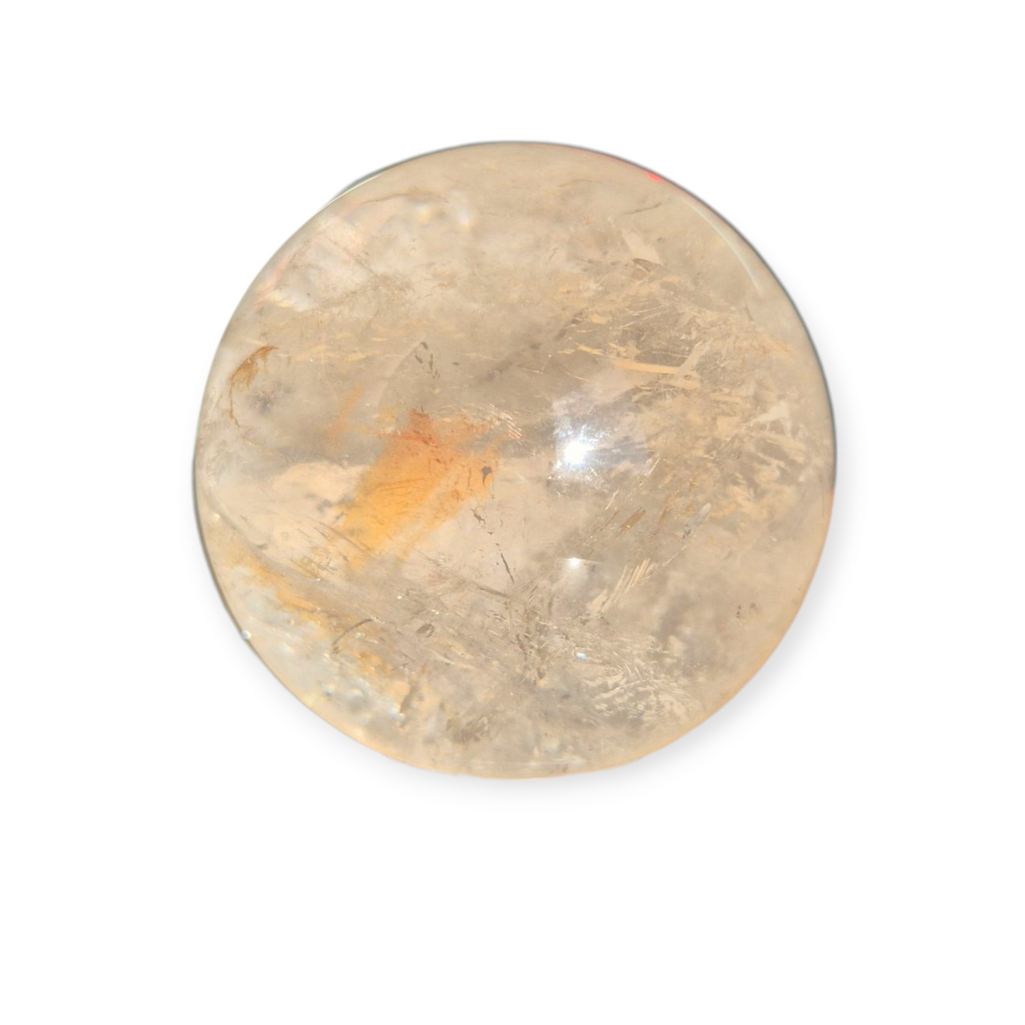 Crystals - Clear Quartz Sphere (High Grade with Hematoid Inclusion)