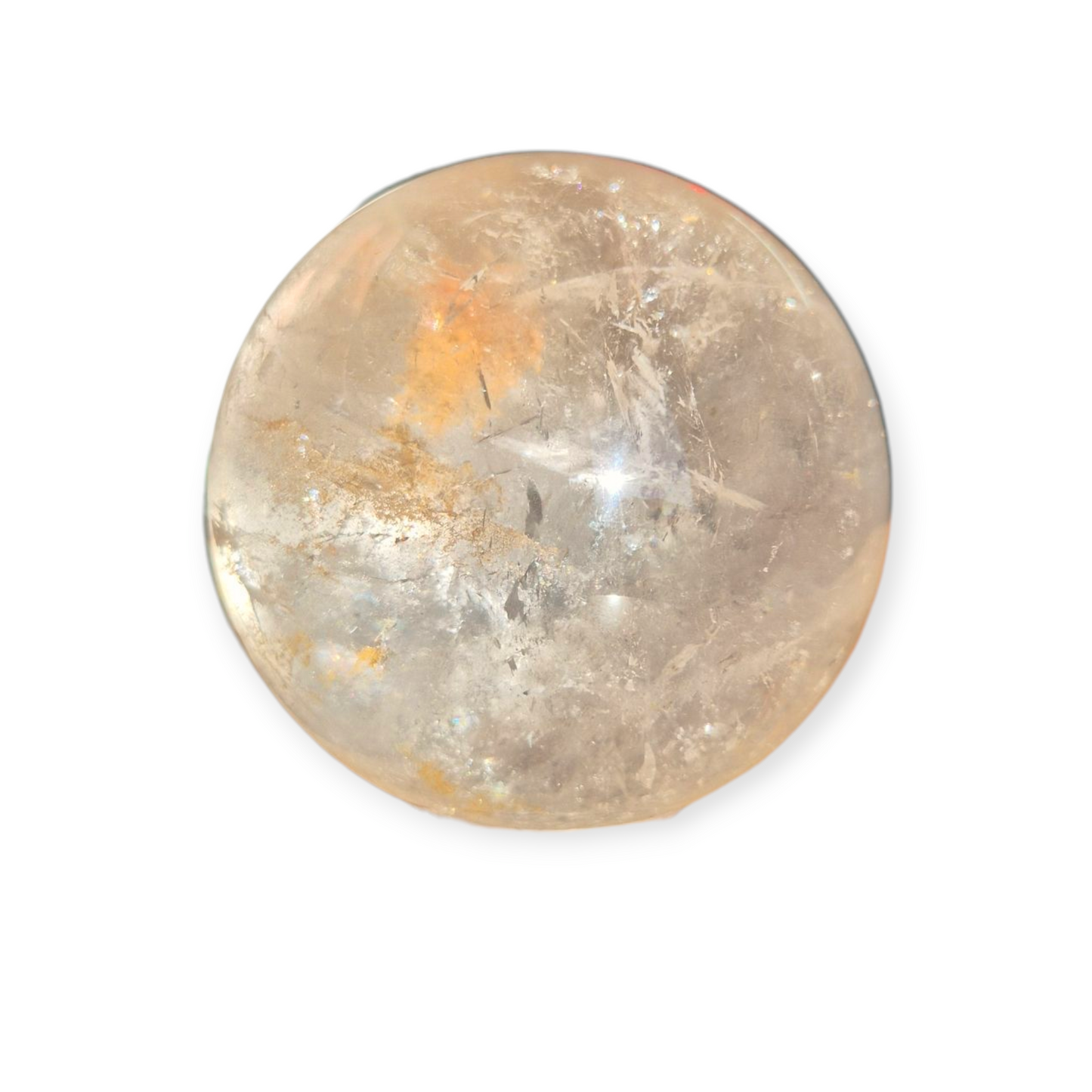 Crystals - Clear Quartz Sphere (High Grade with Hematoid Inclusion)