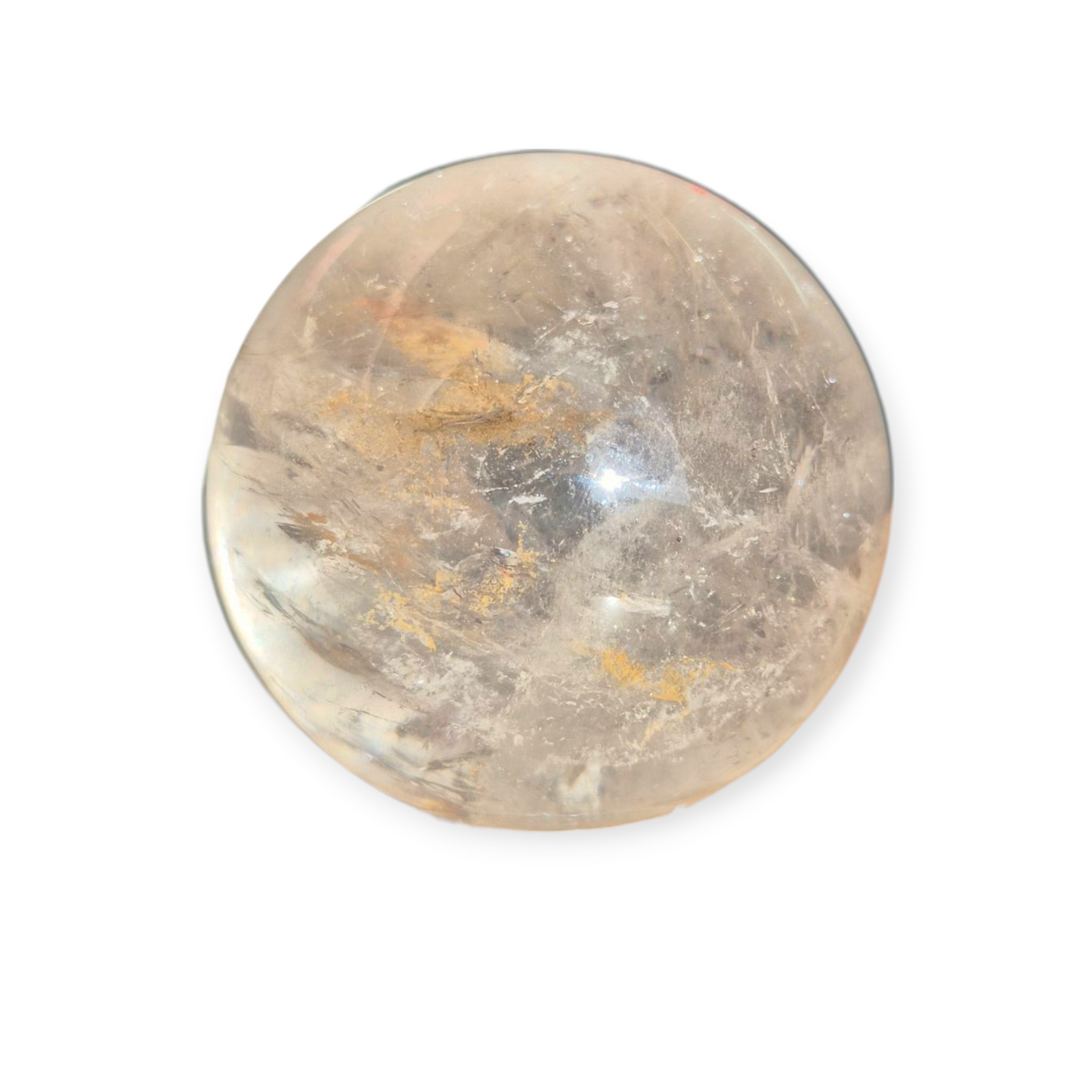 Crystals - Clear Quartz Sphere (High Grade with Hematoid Inclusion)