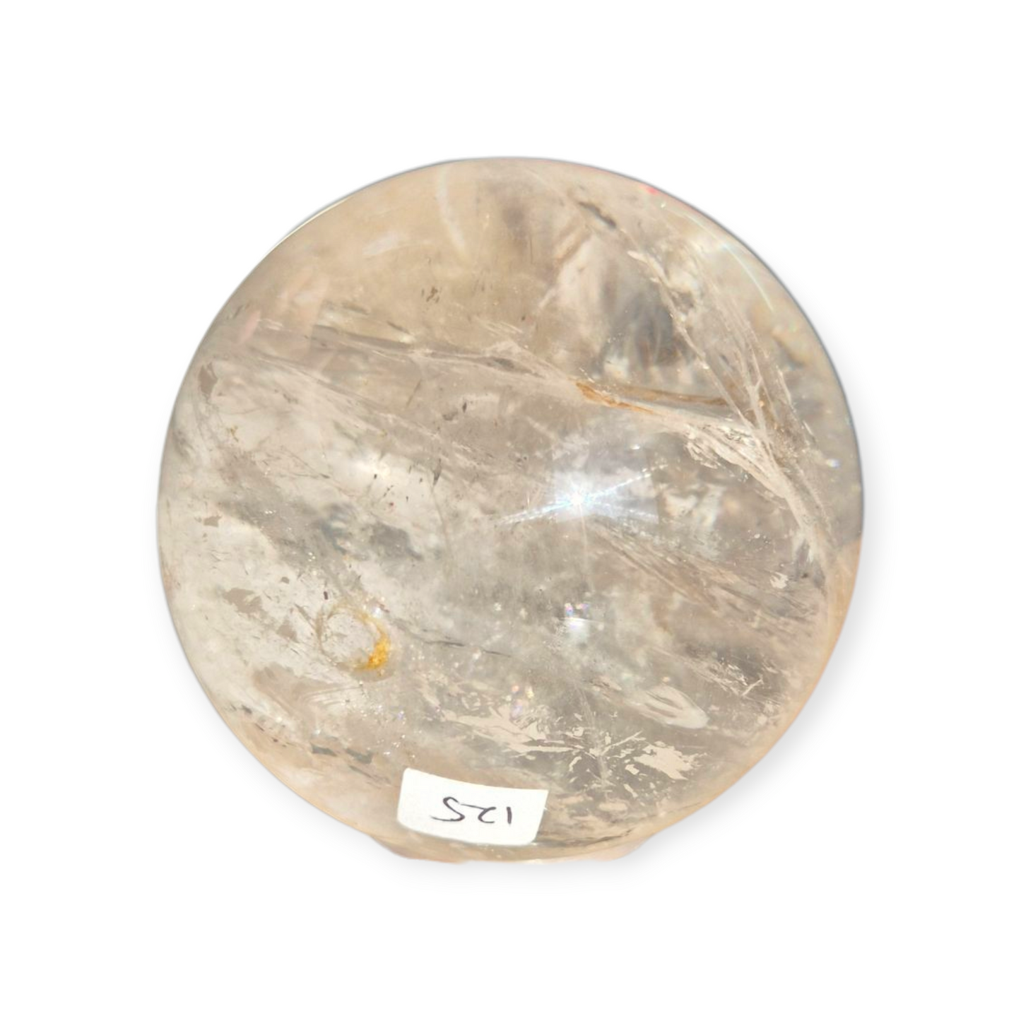 Crystals - Clear Quartz Sphere (High Grade with Hematoid Inclusion)