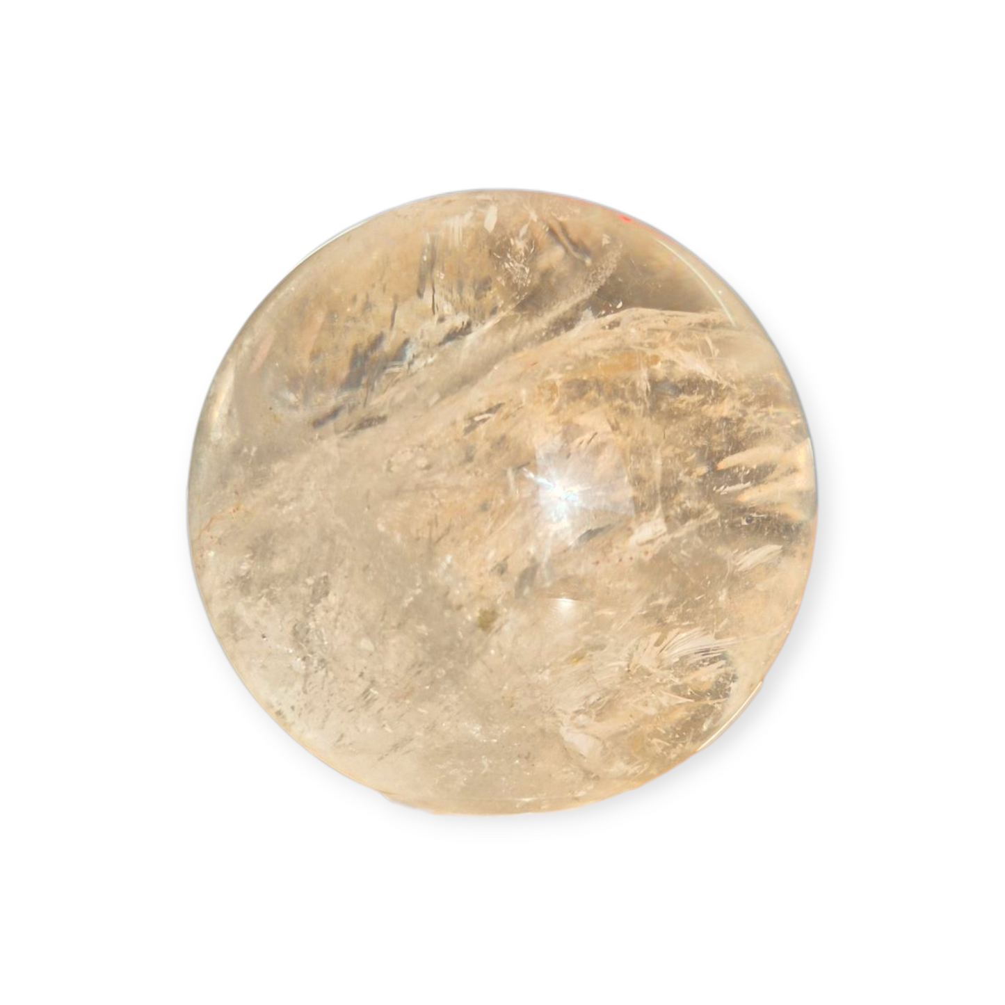 Crystals - Clear Quartz Sphere (High Grade with Hematoid Inclusion)