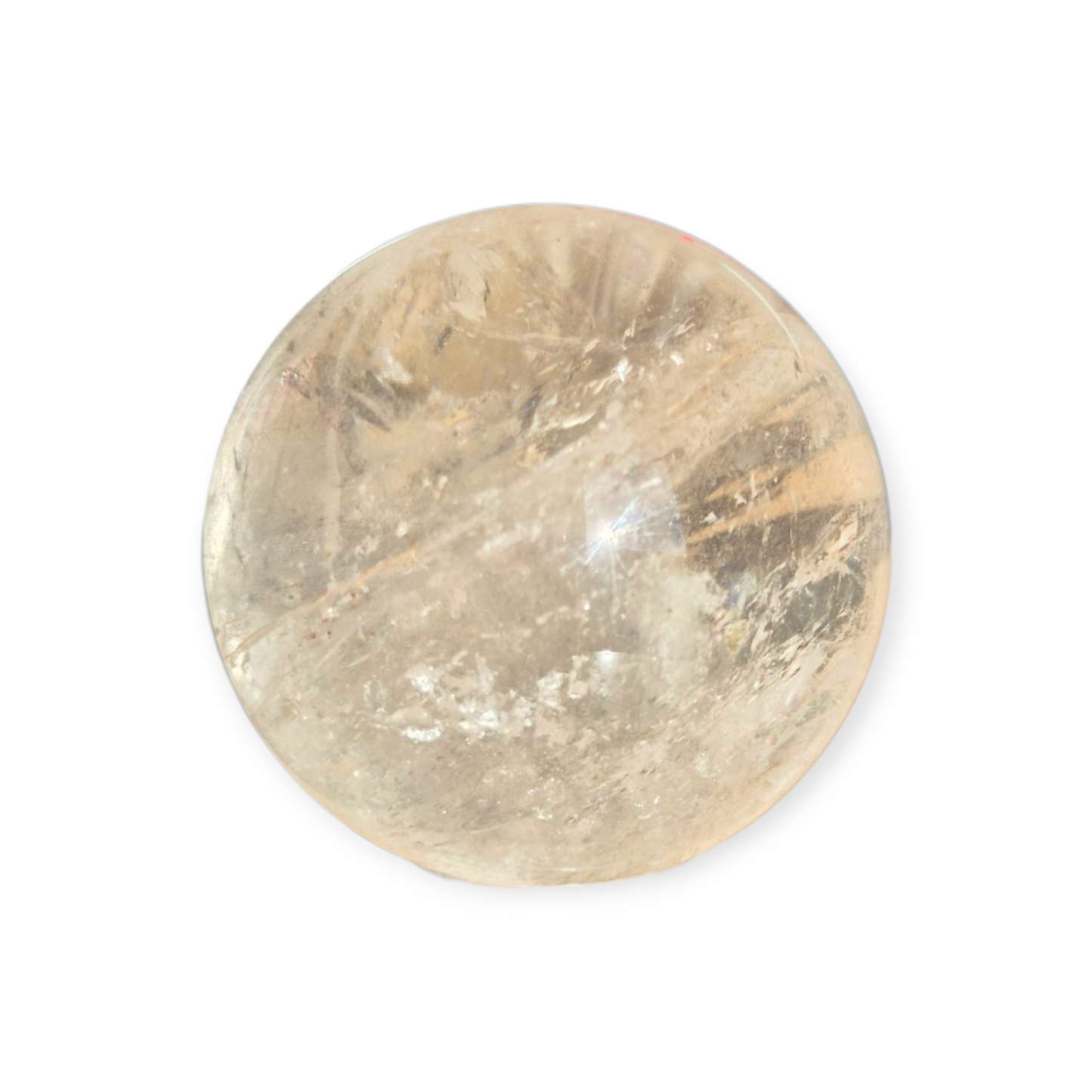 Crystals - Clear Quartz Sphere (High Grade with Hematoid Inclusion)