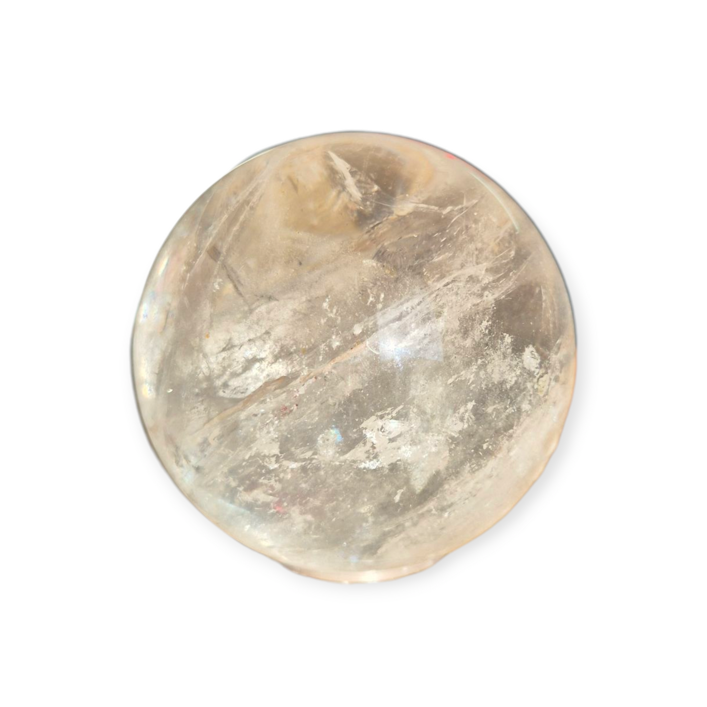 Crystals - Clear Quartz Sphere (High Grade with Hematoid Inclusion)