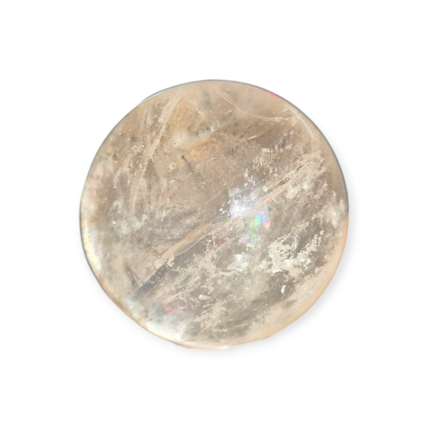 Crystals - Clear Quartz Sphere (High Grade with Hematoid Inclusion)