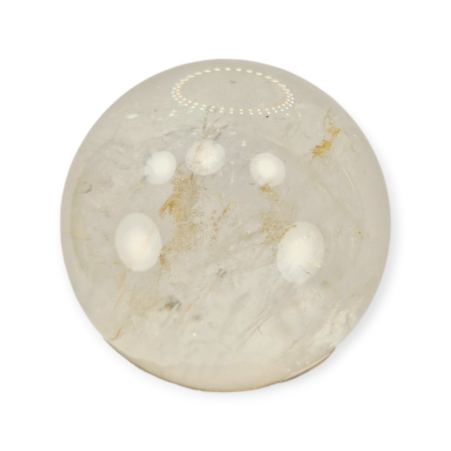 Crystals - Clear Quartz Sphere (High Grade with Hematoid Inclusion)