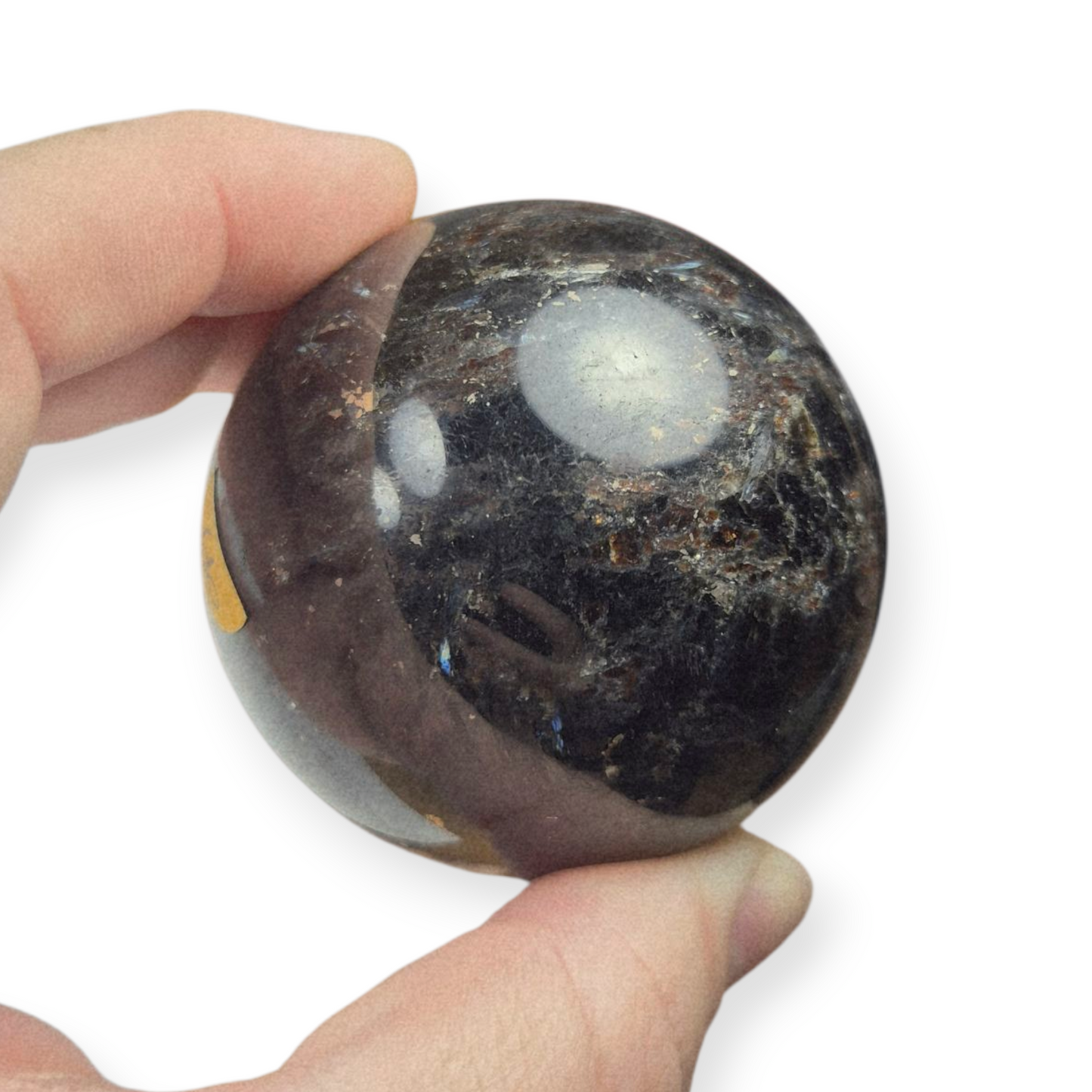 Crystals - Garnet in Arfvedsonite Sphere