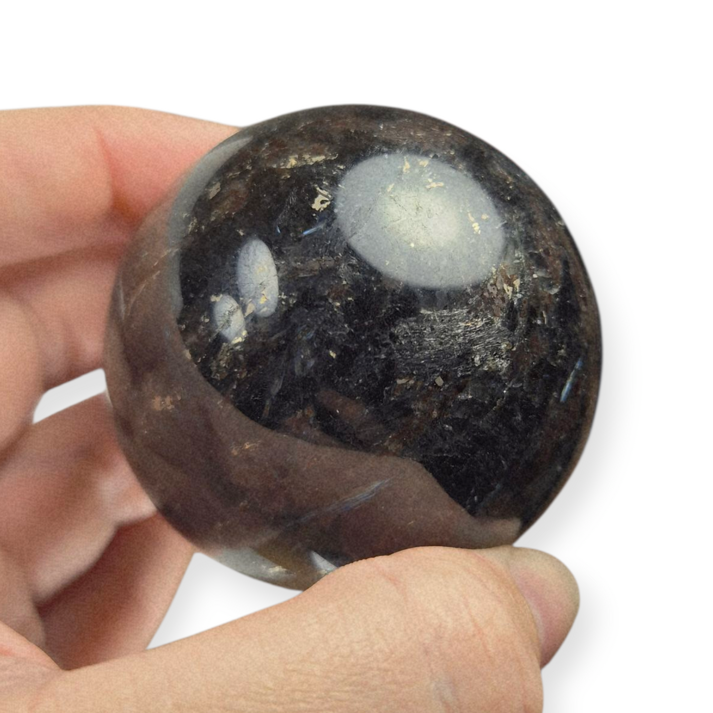 Crystals - Garnet in Arfvedsonite Sphere