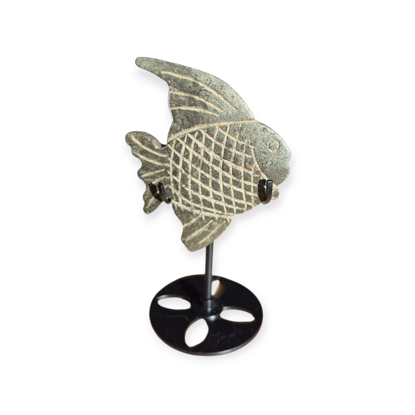 Crystals - Pyrite Fish Carving