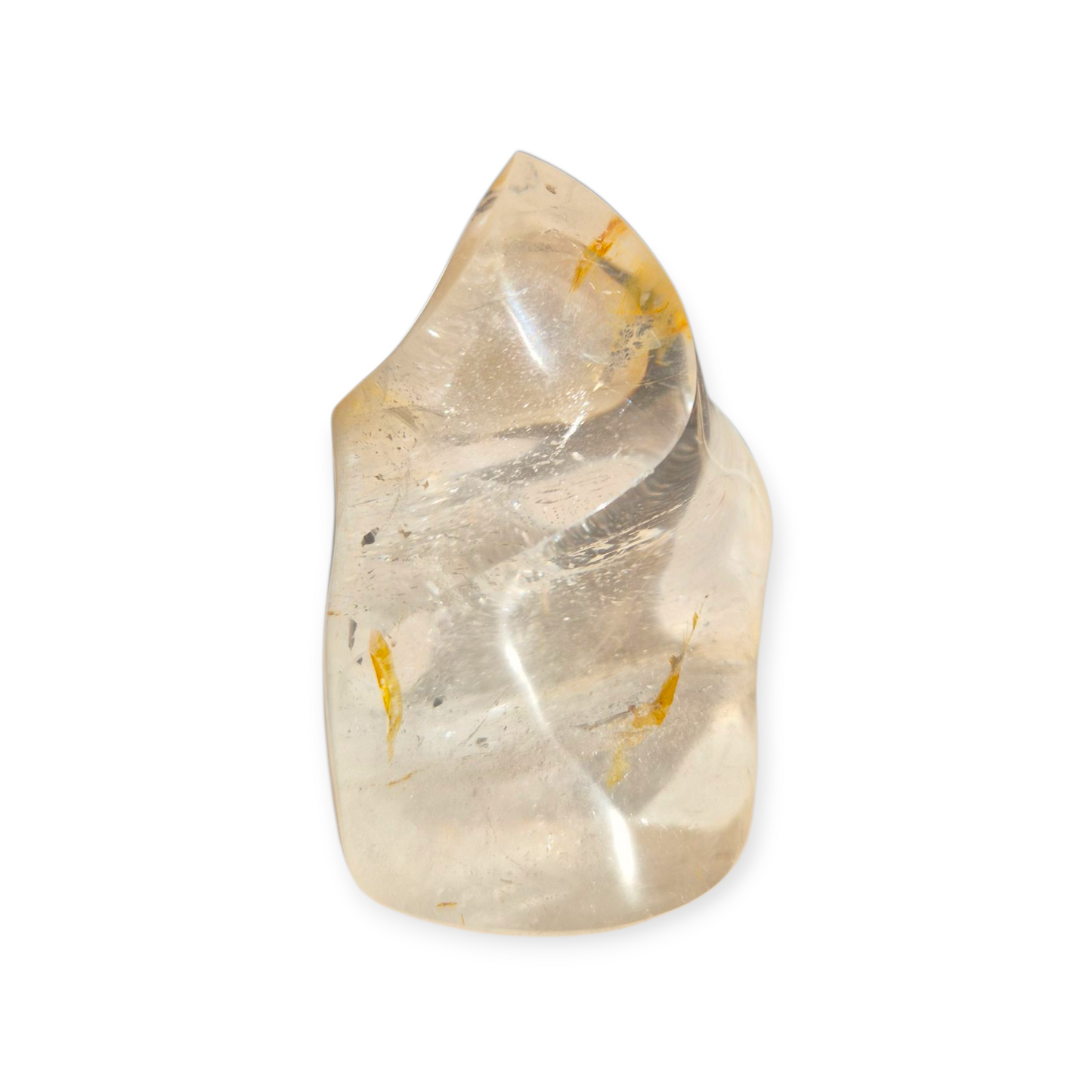 Crystals - Golden Healer Quartz Polished Flame