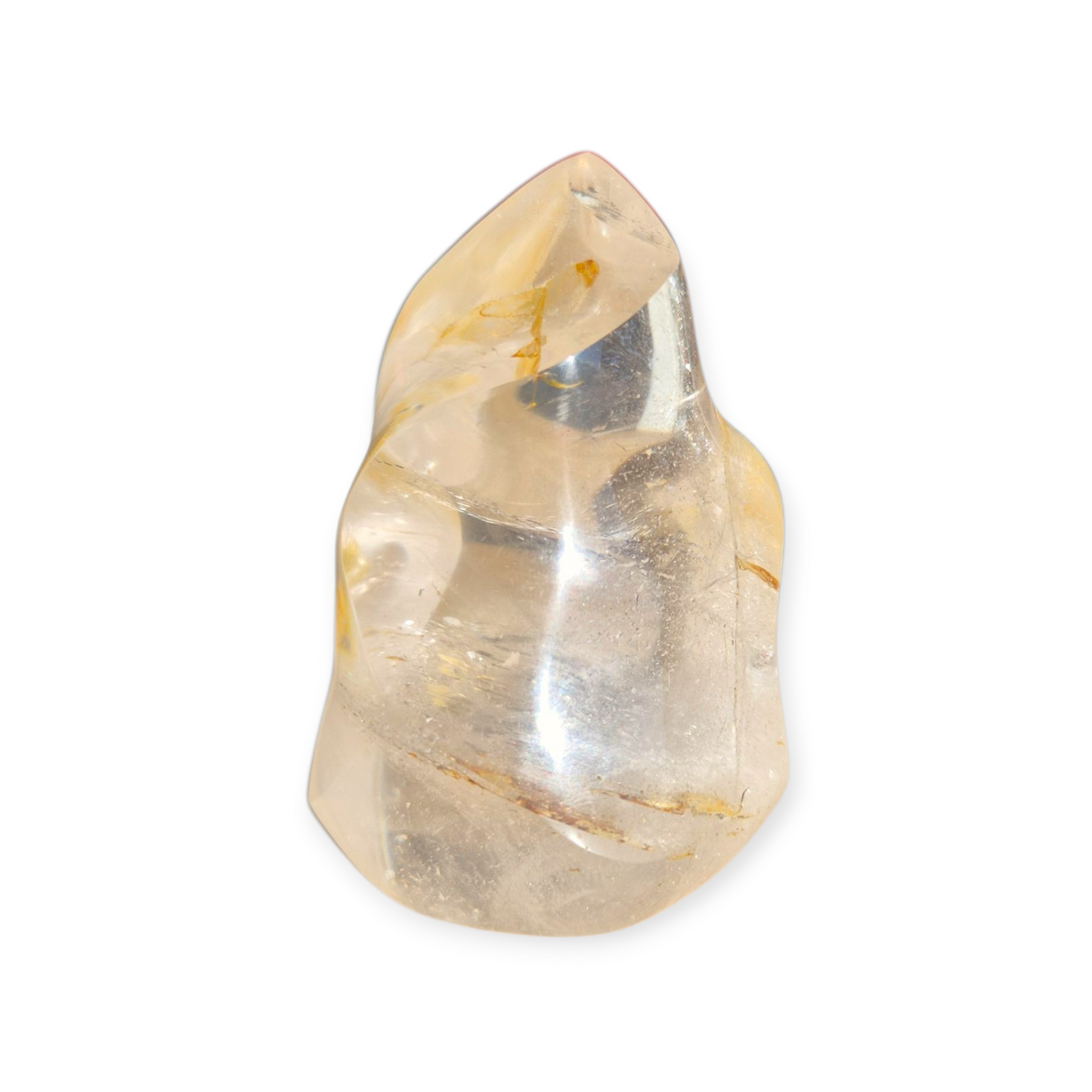 Crystals - Golden Healer Quartz Polished Flame