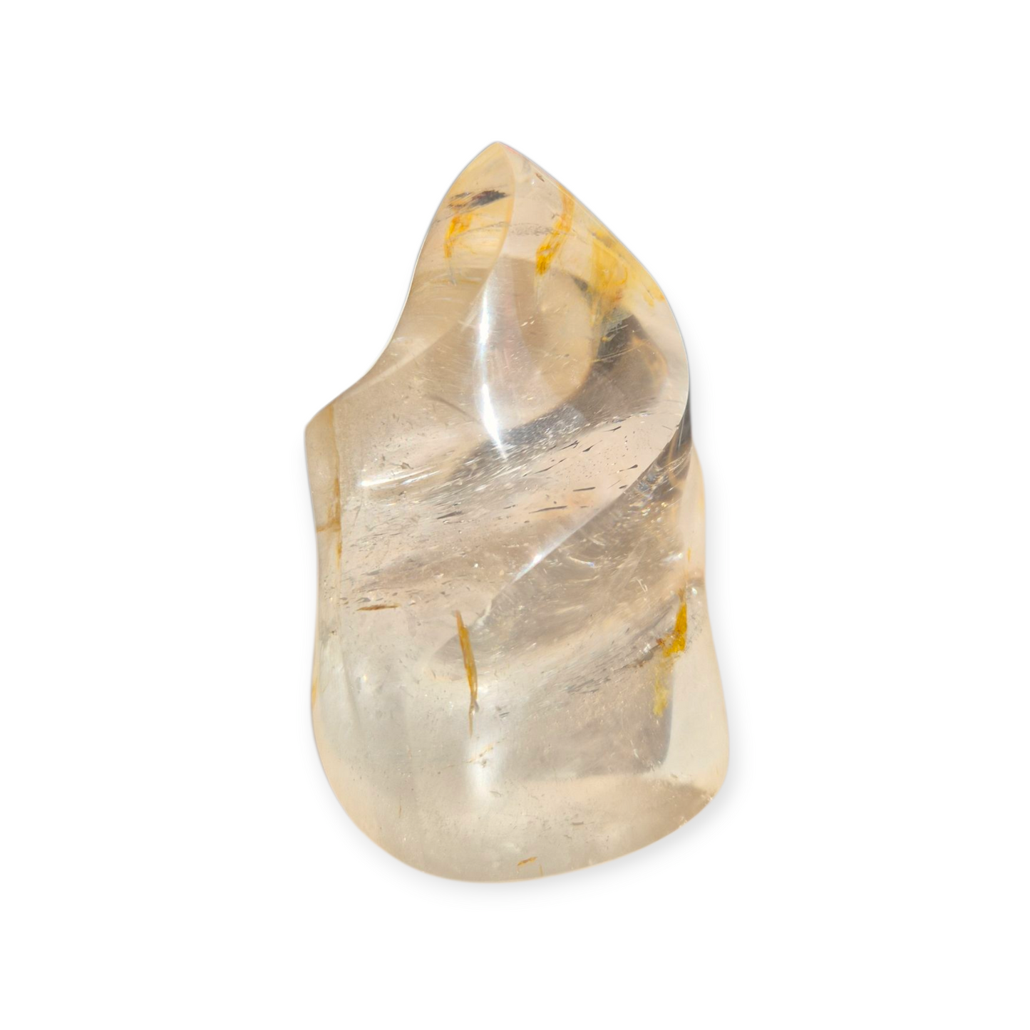 Crystals - Golden Healer Quartz Polished Flame