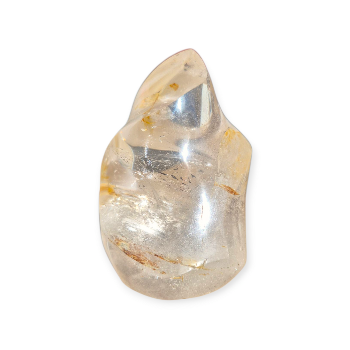 Crystals - Golden Healer Quartz Polished Flame