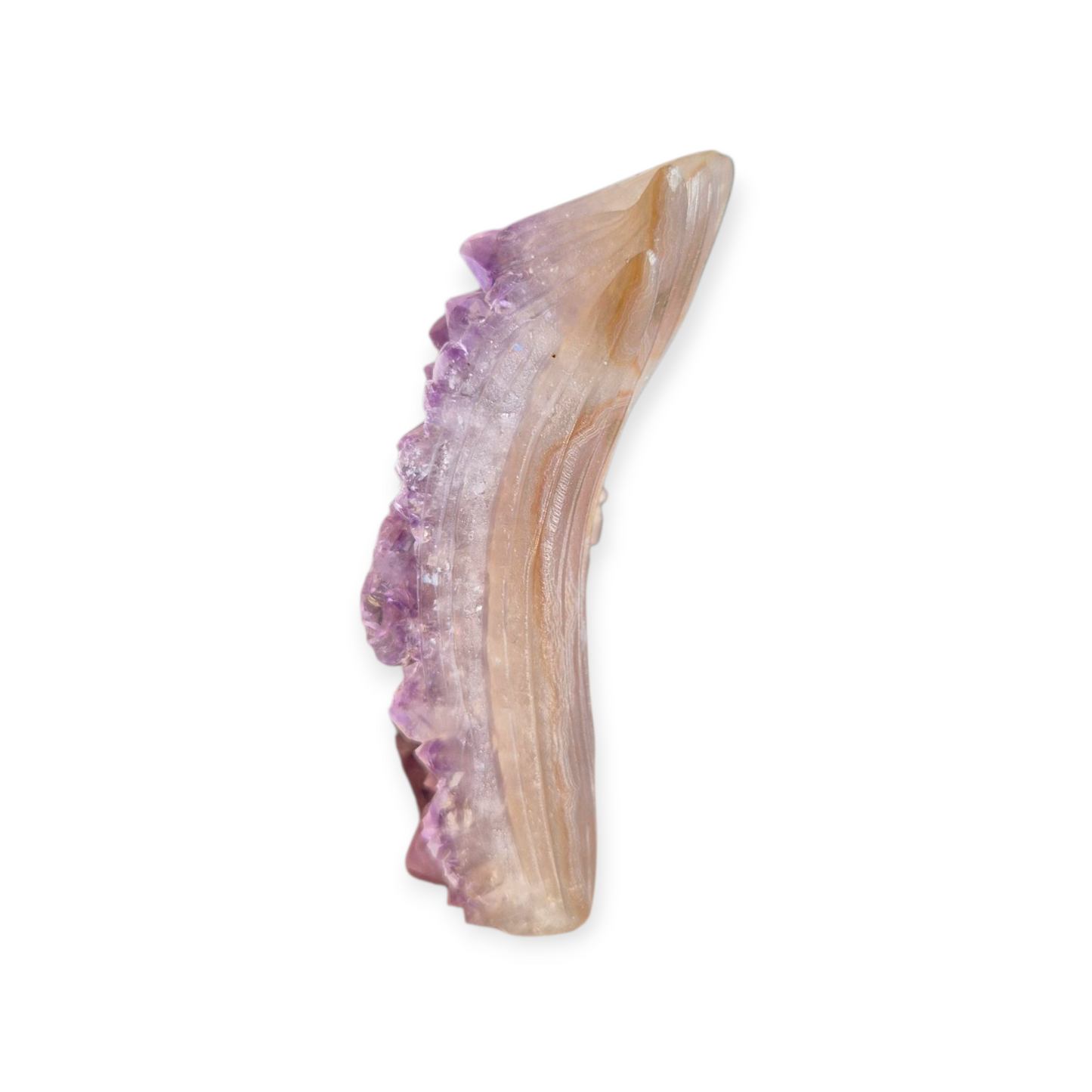 Crystals - Amethyst Cluster Kitsune/Fox Carving